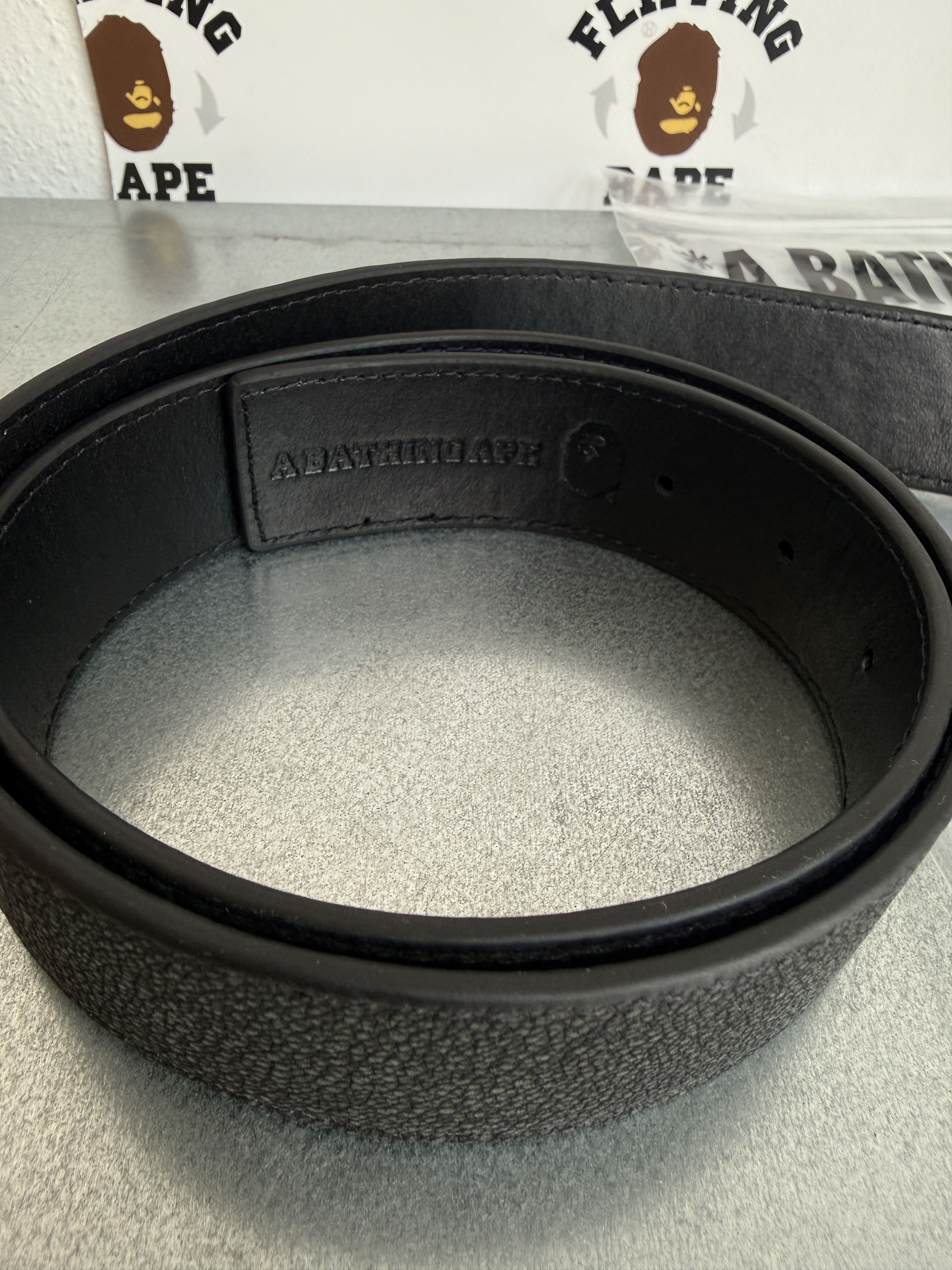 Bape BAPE REVERSIBLE LEATHER BELT Size ONE SIZE - 5 Thumbnail