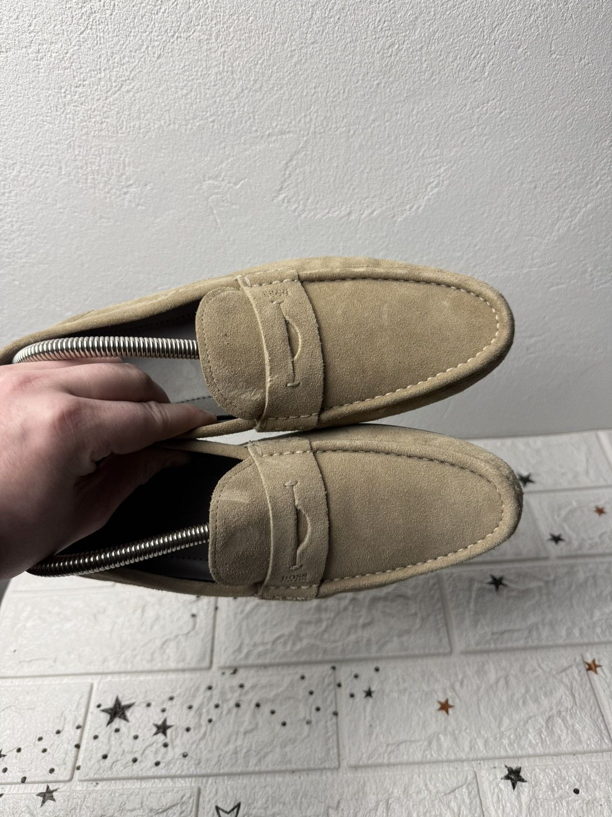 Hugo Boss HUGO BOSS US7 UK6.5 EUR41.5 Suede Shoes Men Beige Size US 7 / EU 40 - 3 Thumbnail