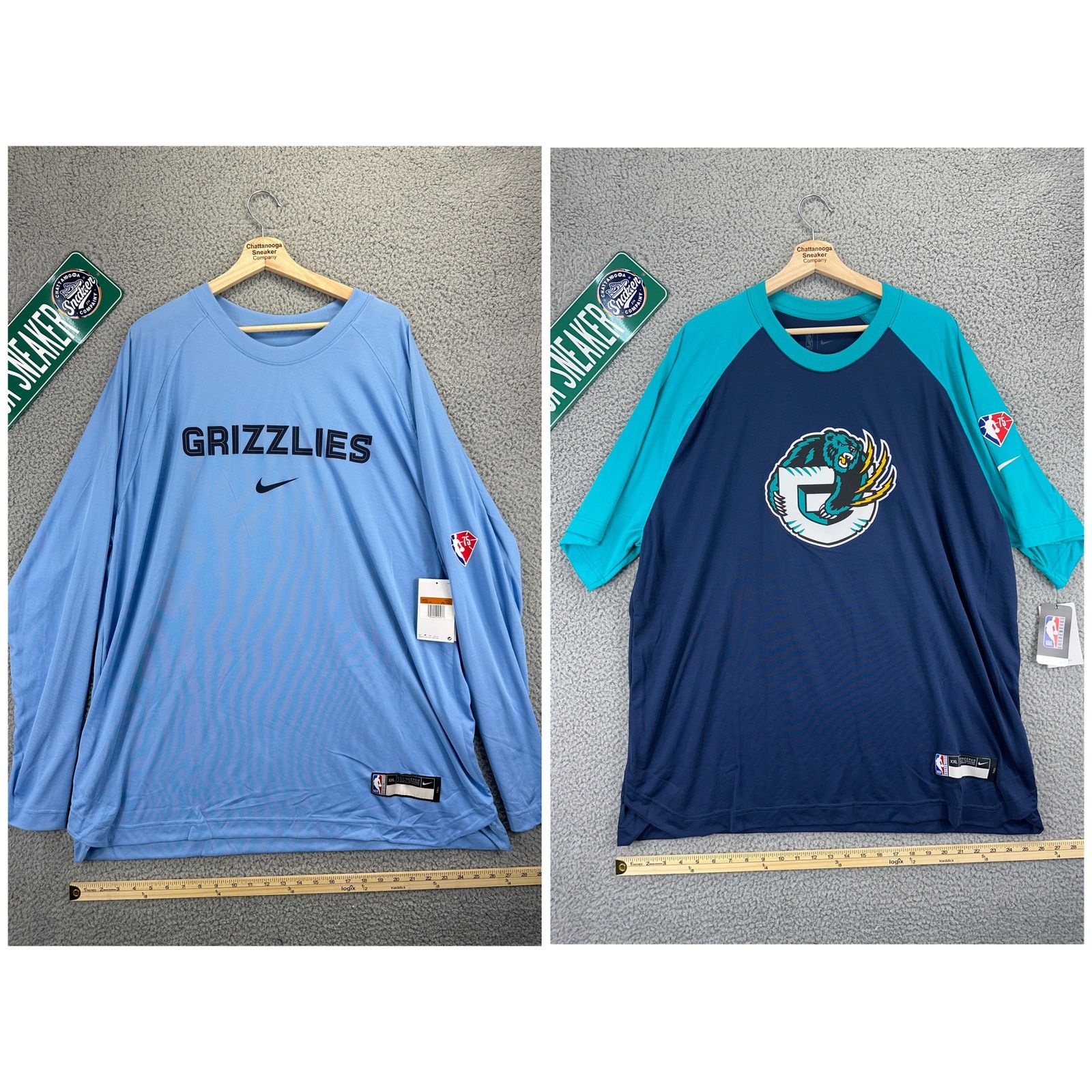 image of 2X Nike Memphis Grizzlies Basketball Shirts Mens 2Xl Tall in Blue