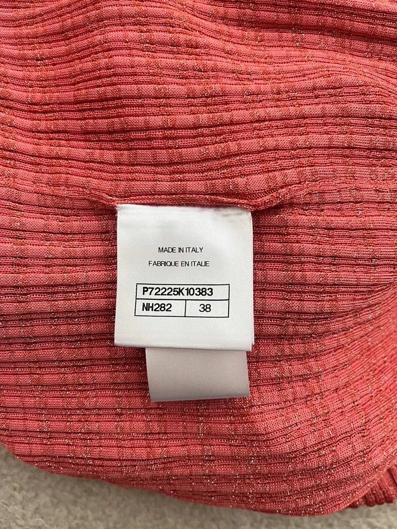 Chanel Chanel 22 Spring and summer orange diamond buckle knitted Size XS / US 0-2 / IT 36-38 - 4 Thumbnail