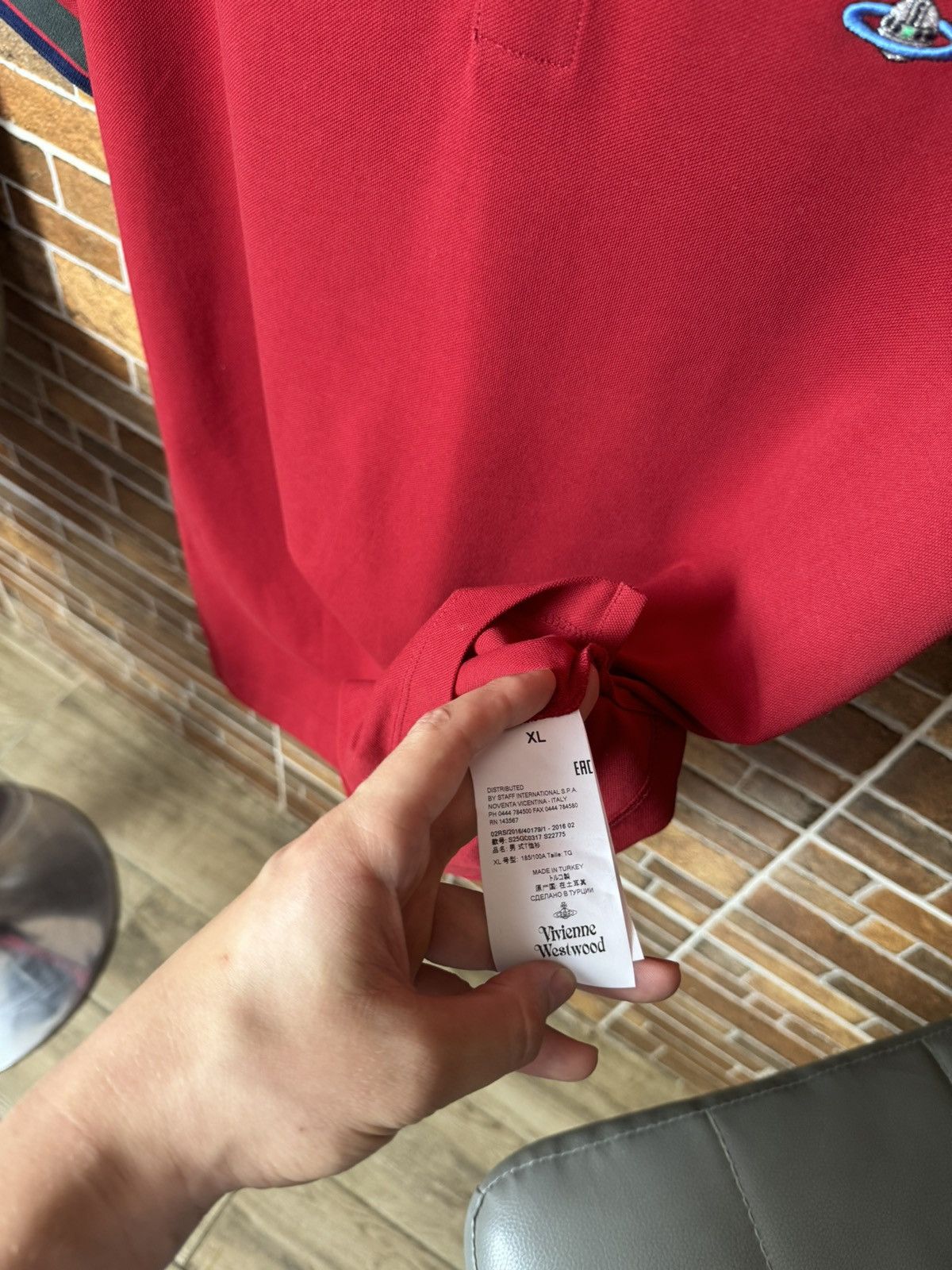 Vivienne Westwood Vivienne Westwood Red Classic Polo Shirt Size US XL / EU 56 / 4 - 5 Thumbnail