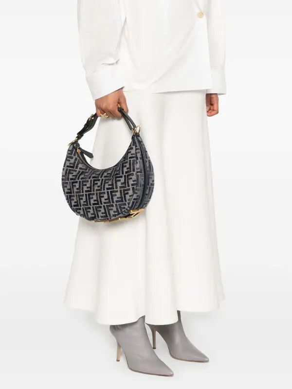 Fendi o1s1wg111125 Size: OS/ Fendigraphy Small in Nevy Blue Size ONE SIZE - 5 Thumbnail
