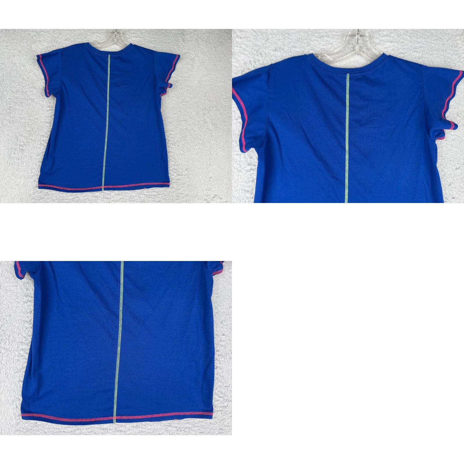 Tommy Hilfiger Tommy Hilfiger Shirt Girls XL Blue Crew Neck Short Sleeve Poly Blend Jersey Casual T-Shirt Size XL / US 12-14 / IT 48-50 - 9 Thumbnail