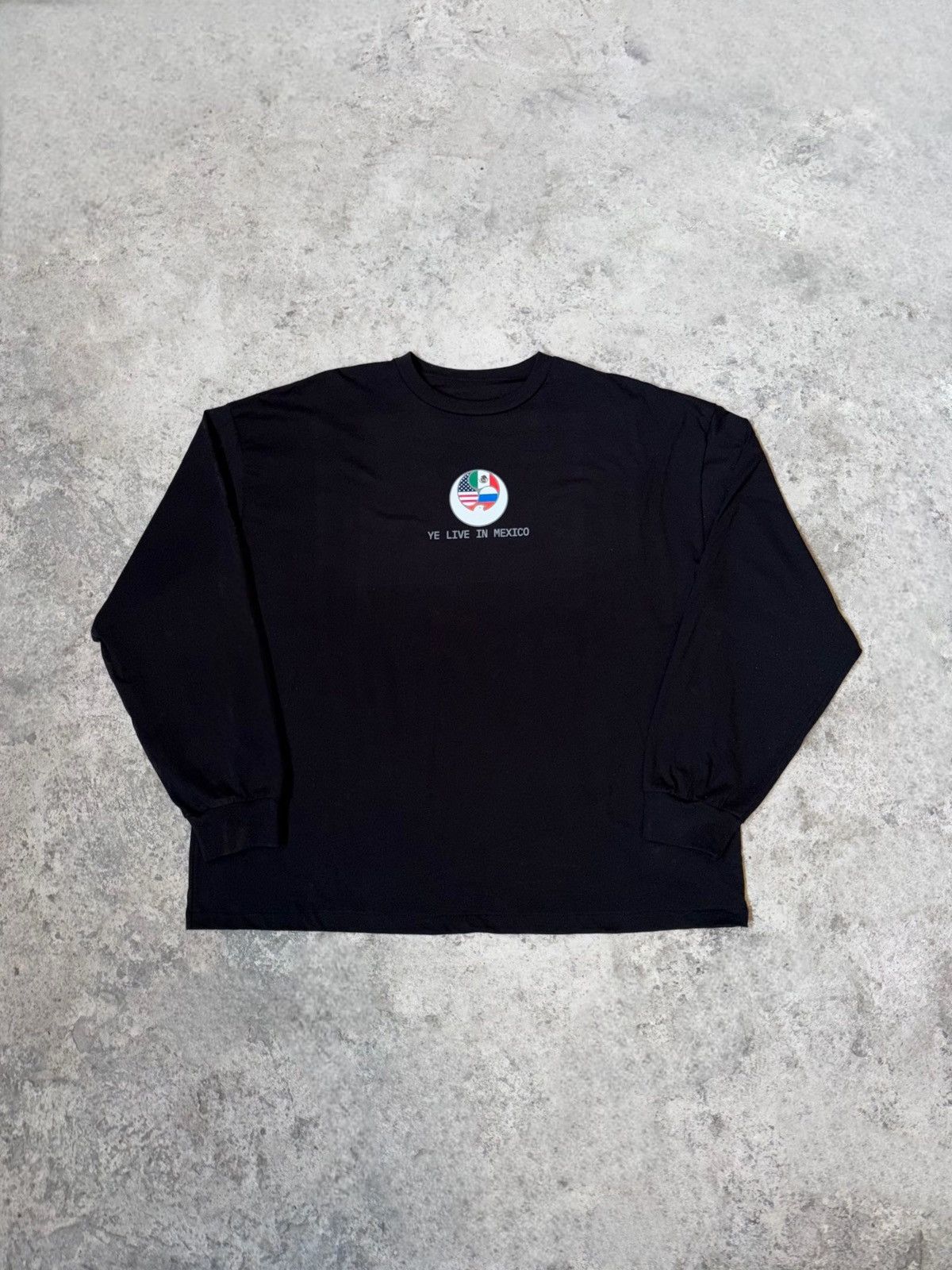 Yeezy YZY LS-03 Black Longsleeve Tee (Mexico Concert Merch) Size US L / EU 52-54 / 3 - 1 Thumbnail