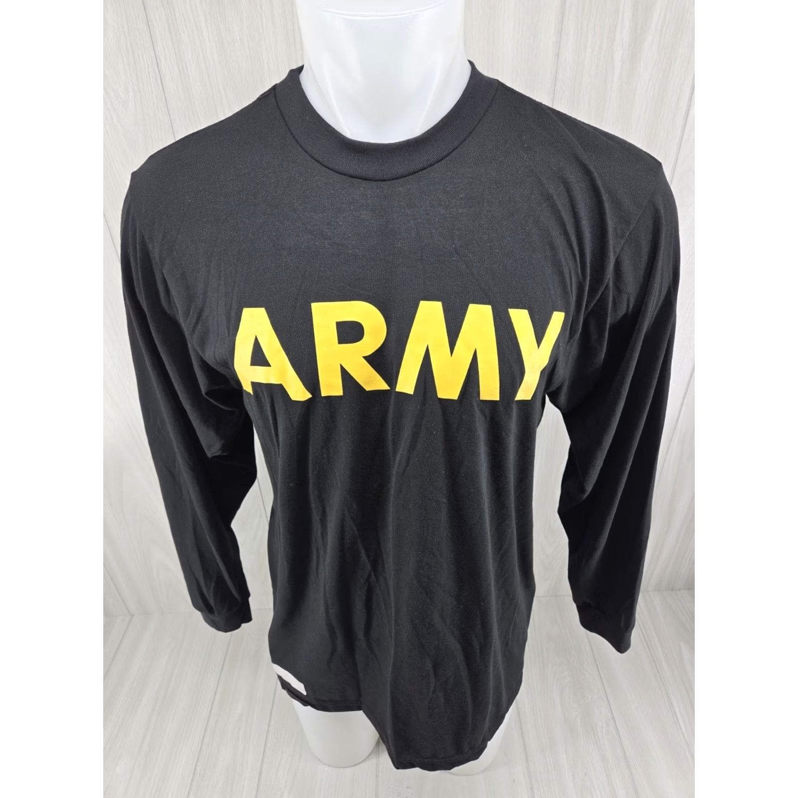 Vintage US Army APFU PT Long Sleeved Shirt Black M Mens Size US M / EU 48-50 / 2 - 2 Thumbnail