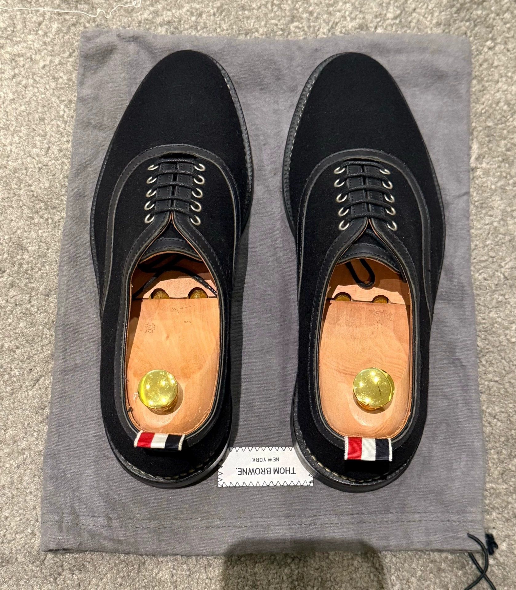 Thom Browne Thom Browne Rare Black Wooden Sole Derby US8 Size US 8 / EU 41 - 3 Thumbnail
