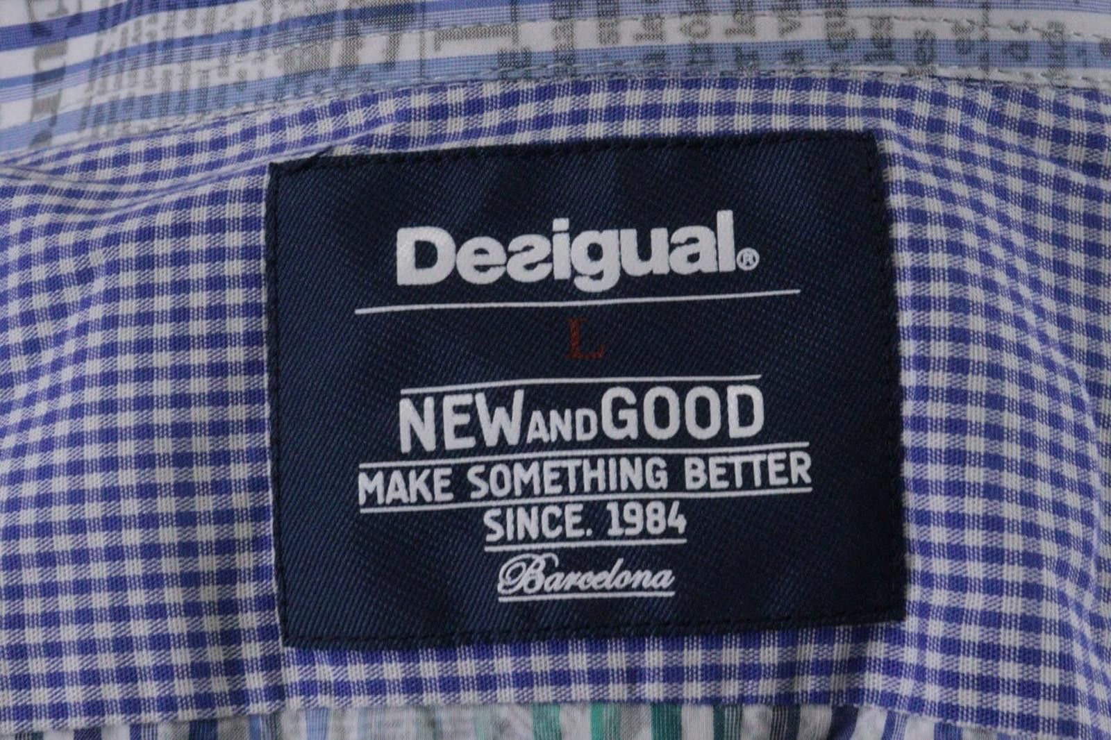 Desigual Desigual Barcelona Multicolor Striped Down Shirt Size L Size US L / EU 52-54 / 3 - 12 Thumbnail