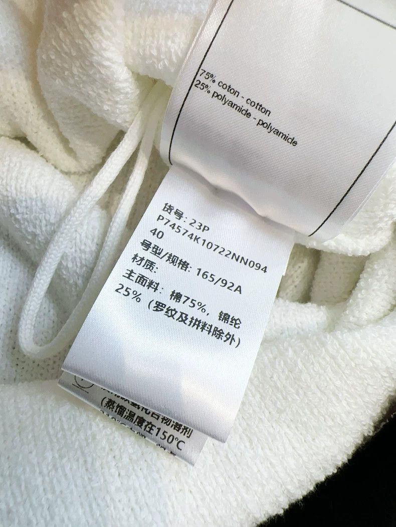 Chanel Chanel 23P White Black Knit Dress Size L / US 10 / IT 46 - 6 Thumbnail