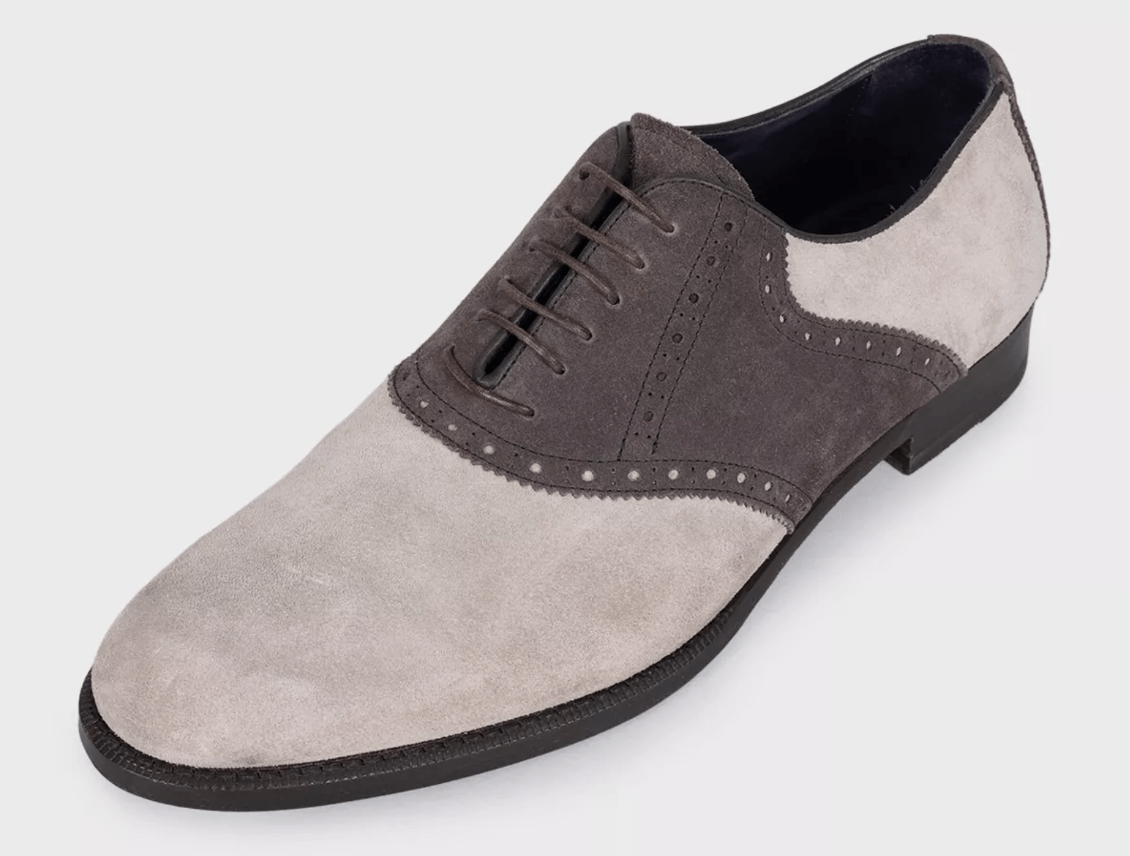 Isaia Isaia Gray Suede Lace Up Shoes Men EU 42 Size US 9 / EU 42 - 3 Thumbnail