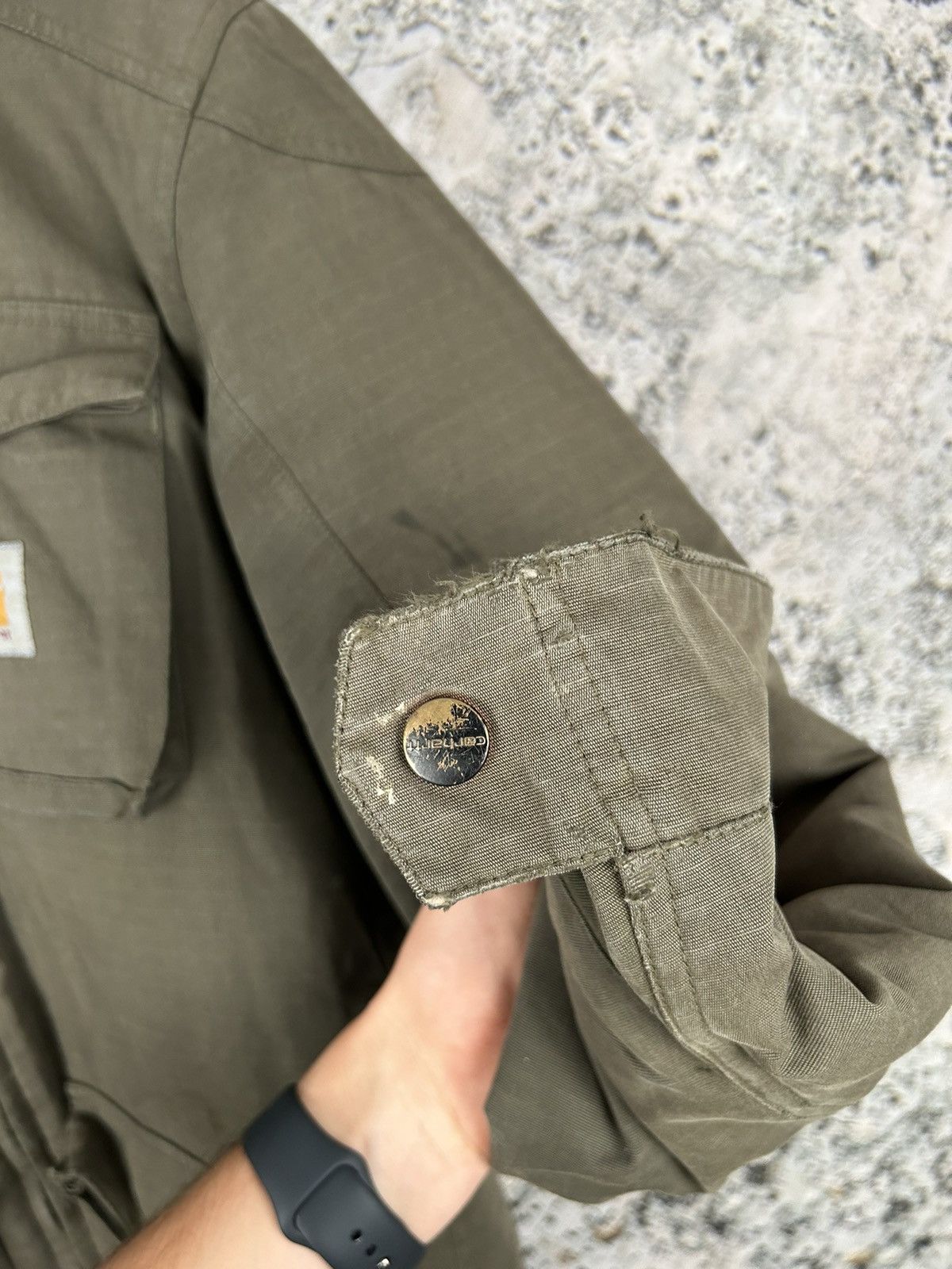 Carhartt Vintage Carhartt Military Parkas Jacket Japanese Olive 90s Size US S / EU 44-46 / 1 - 6 Thumbnail