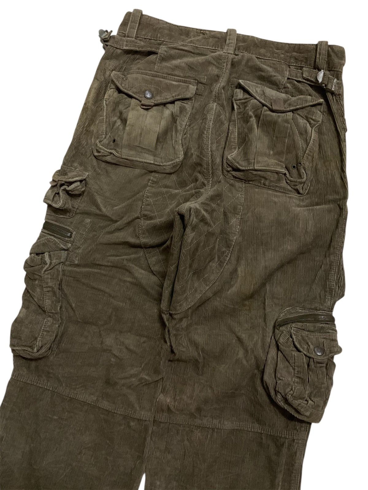 Polo Ralph Lauren 💥Vtg Polo Ralph Lauren Corduroy Tactical Cargo Pant Size US 31 - 5 Thumbnail