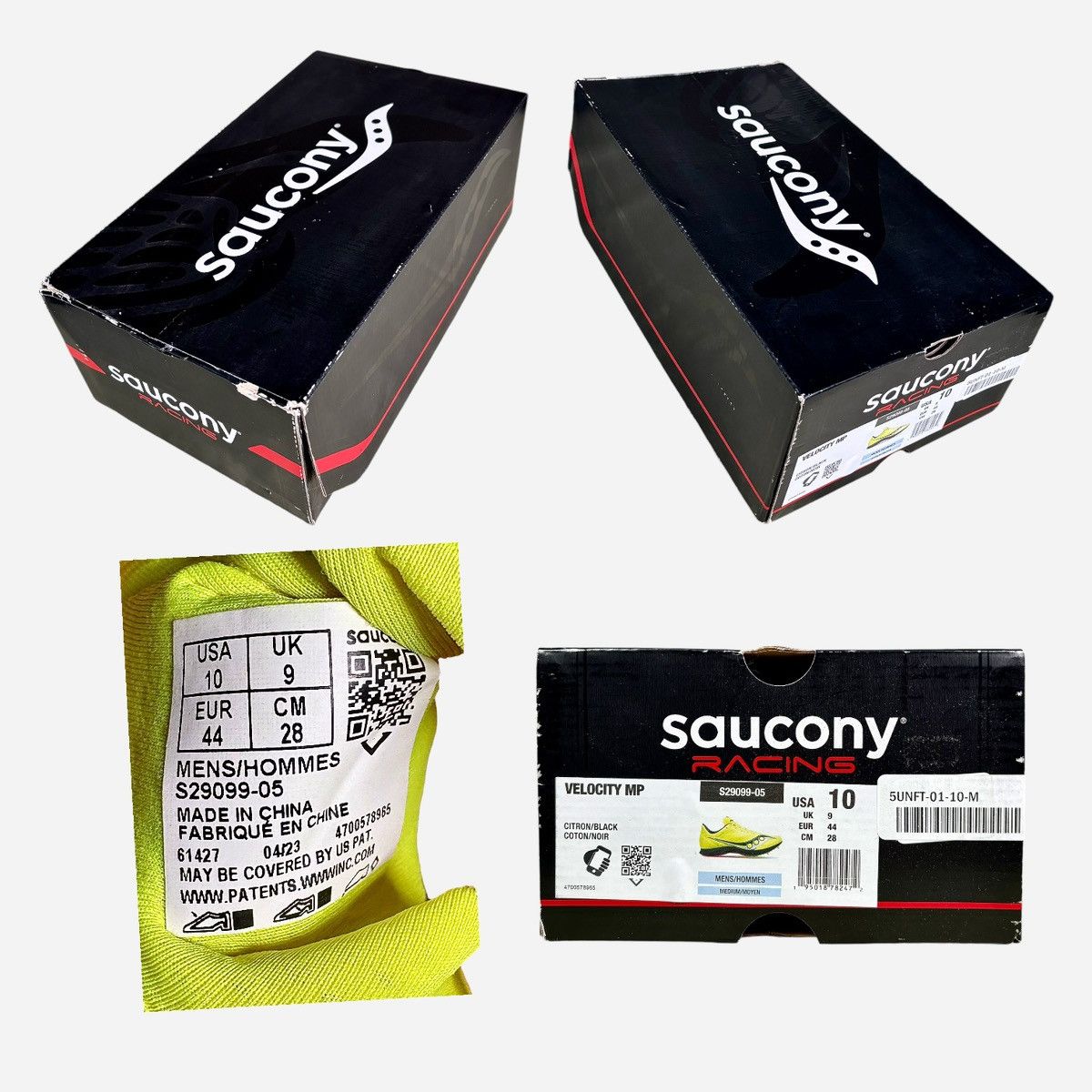 Saucony Saucony Men’s Velocity MP Green Red Running Shoes Sz 10 Size US 10 / EU 43 - 11 Thumbnail