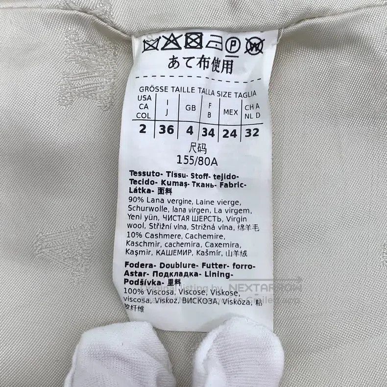 Max Mara Max Mara Off-white Sheep Wool Collar Double Breasted Coat Size XS / US 0-2 / IT 36-38 - 6 Thumbnail