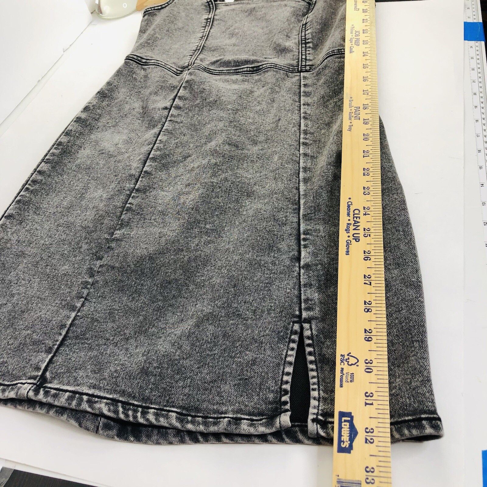 Other No Boundaries Juniors Achid Wash Black Denim Square Neck XXS Size XXS / US 00 / IT 34 - 6 Thumbnail