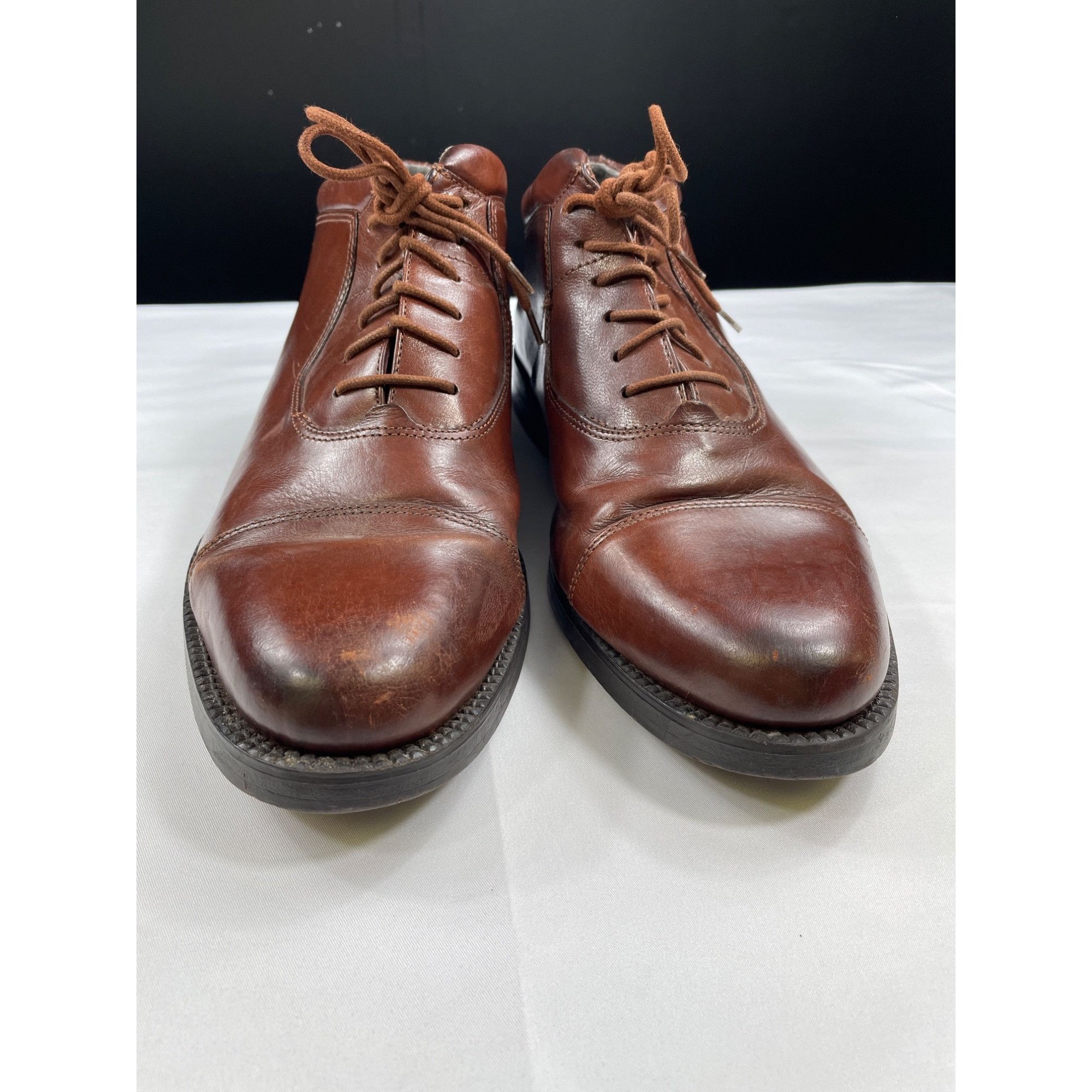 Giorgio Brutini Giorgio Brutini SKU 7555 Men’s Brown Leather Dress Shoes Oxf Size US 10 / EU 43 - 4 Thumbnail