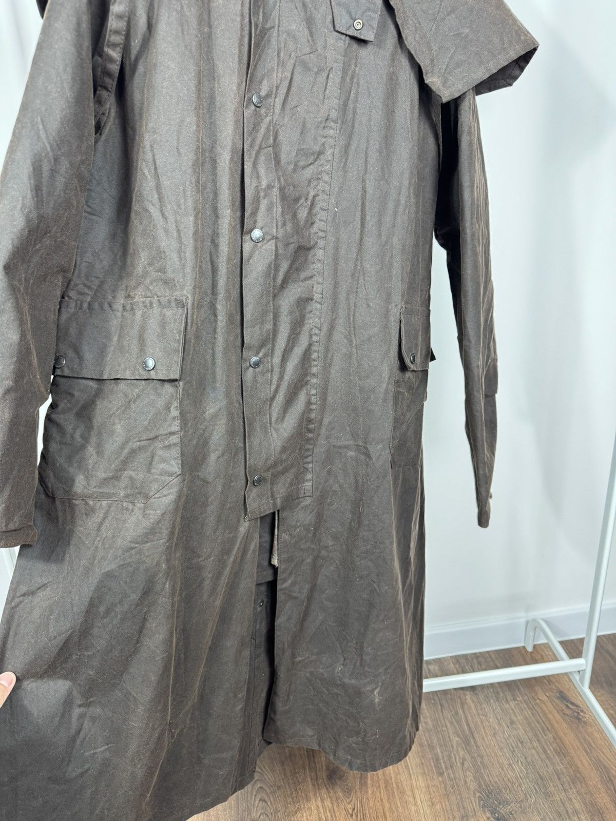 Other Vintage Game Waxed Coat Oilskin Jacket XL Brown Field Coat Size US XL / EU 56 / 4 - 9 Thumbnail