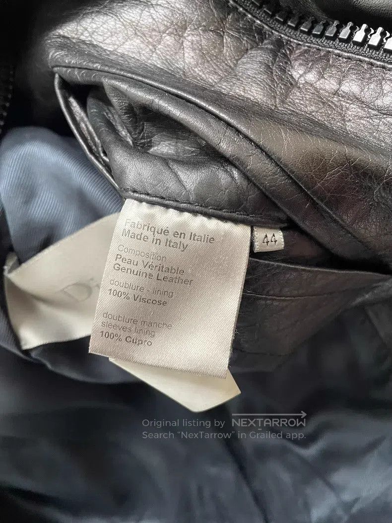 Dior Dior Pleated Bellows Crack Leather Jacket Size US S / EU 44-46 / 1 - 7 Thumbnail