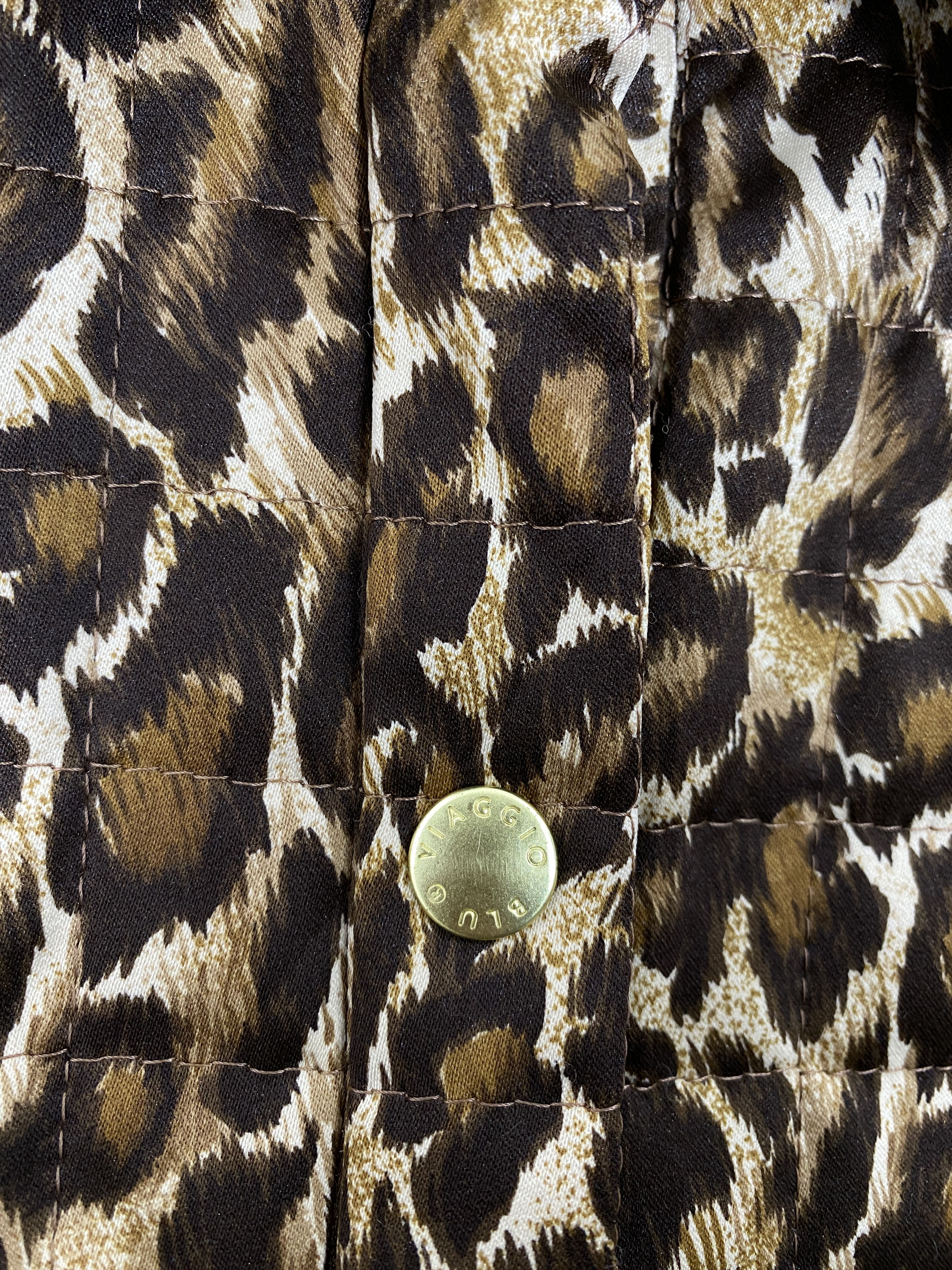 Japanese Brand Vintage Viaggio Blu Leopard Art Jacket J2334 Size S / US 4 / IT 40 - 3 Thumbnail