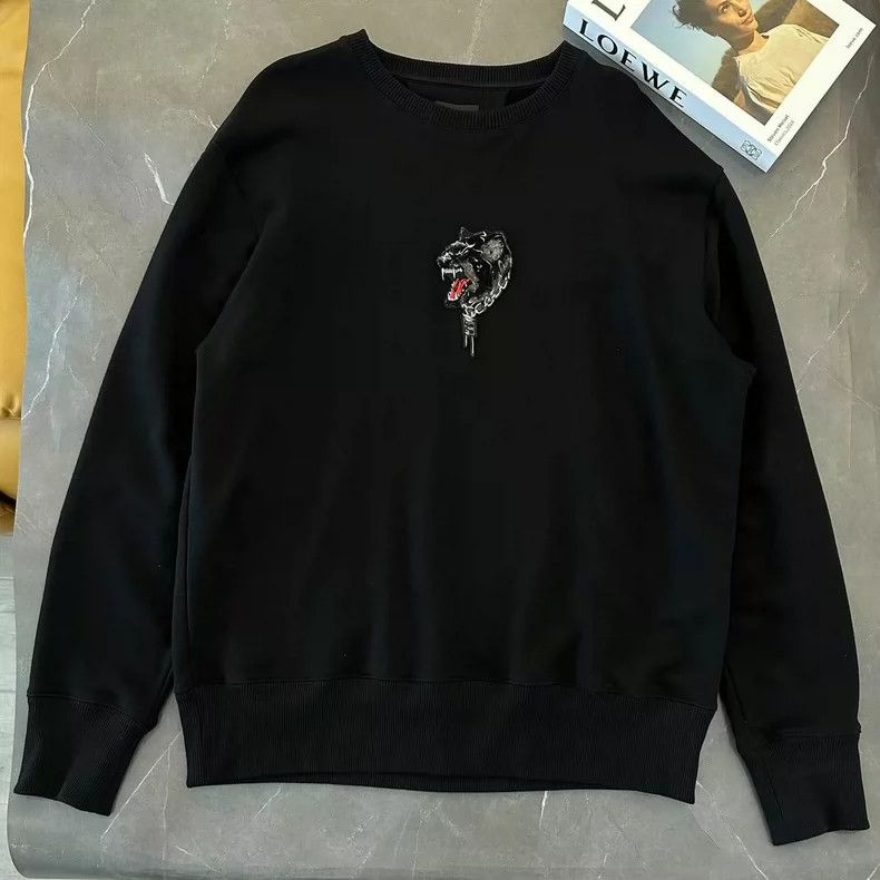 Givenchy Givenchy Velvet Tiger Head Embroidered Letter Hoodie Size US XL / EU 56 / 4 - 1 Thumbnail
