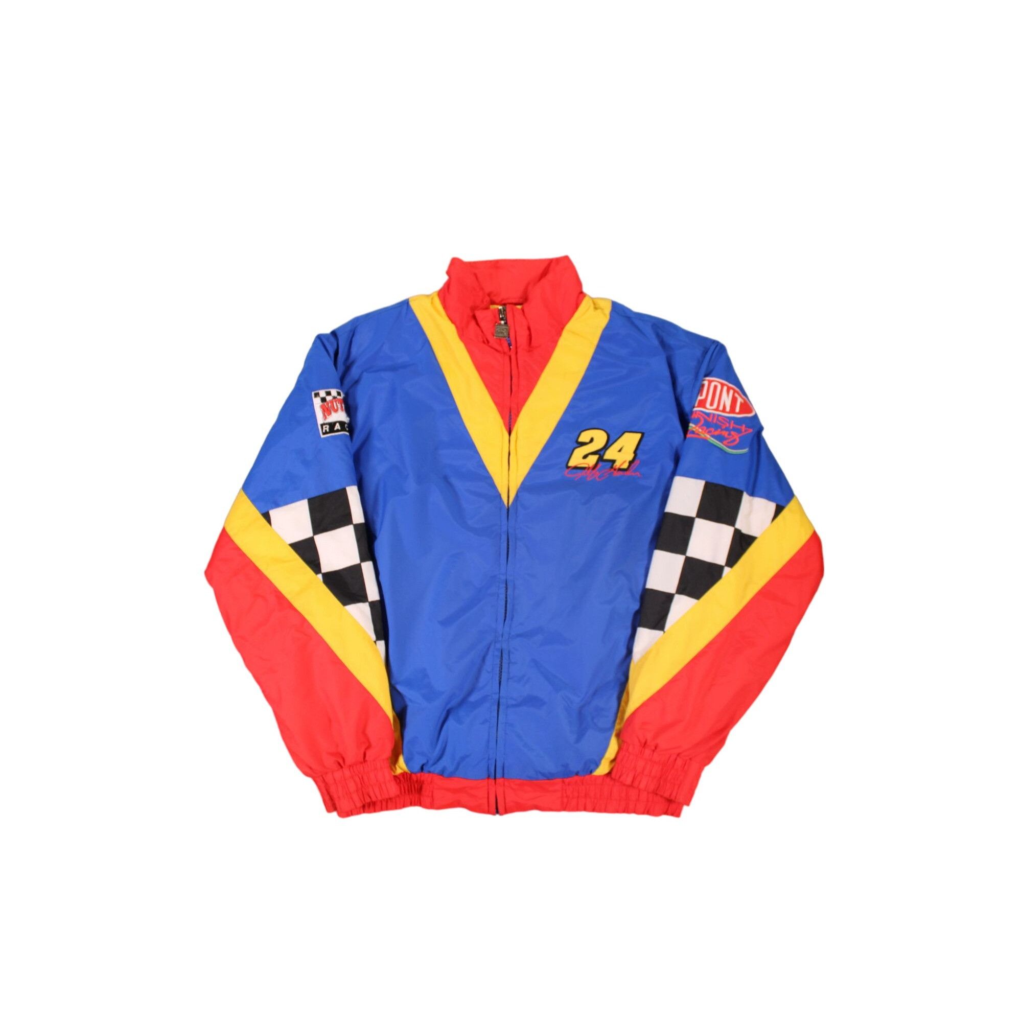 Nutmeg Vintage 90's Nutmeg Jeff Gordon Nascar Rainbow Puffer Jacket ...