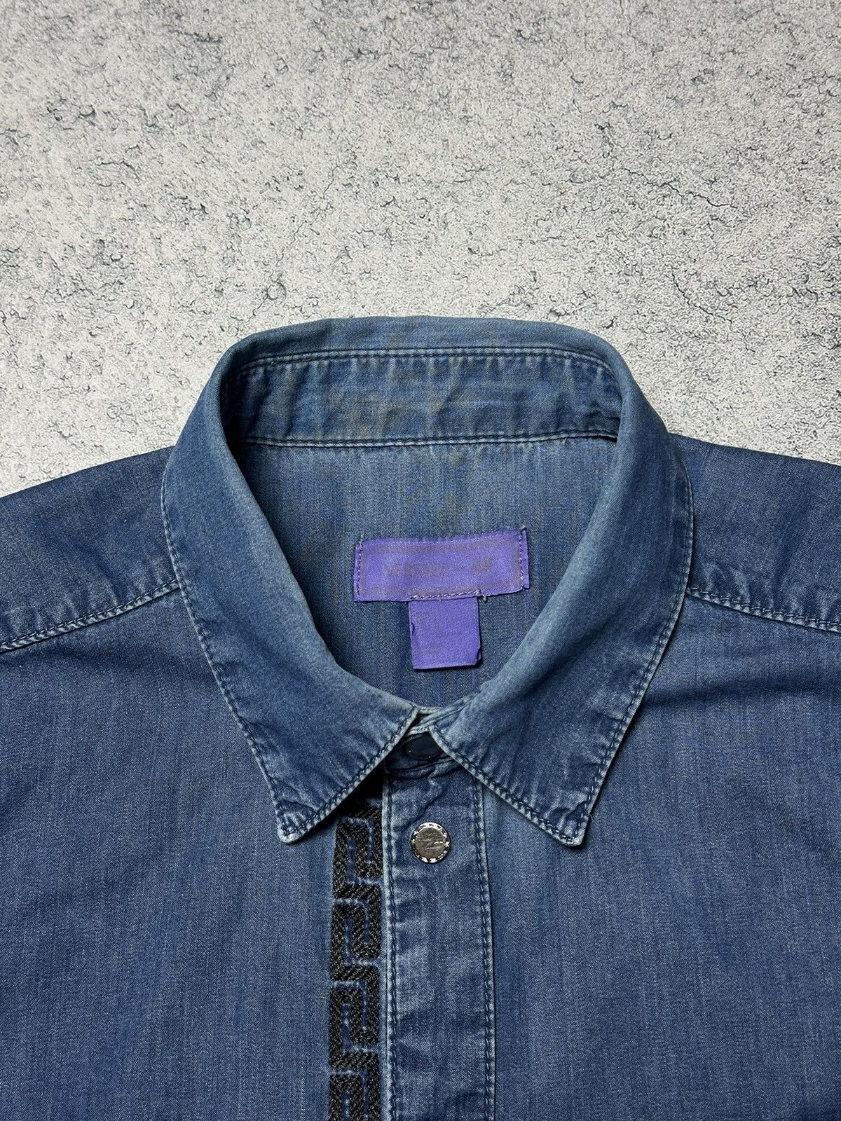 H&M × Versace Versace x H&M Denim Jeans Long Sleeve Shirt Size US L / EU 52-54 / 3 - 7 Thumbnail
