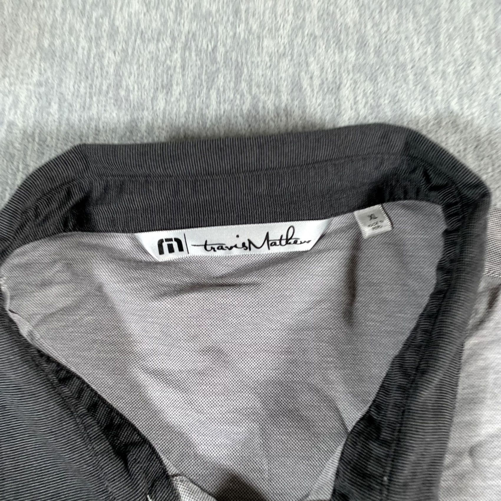 TravisMathew VINTAGE Travis Mathew Polo Shirt Mens XL Gray Pima Cotton Golf Contrast Collar Size US XL / EU 56 / 4 - 5 Thumbnail