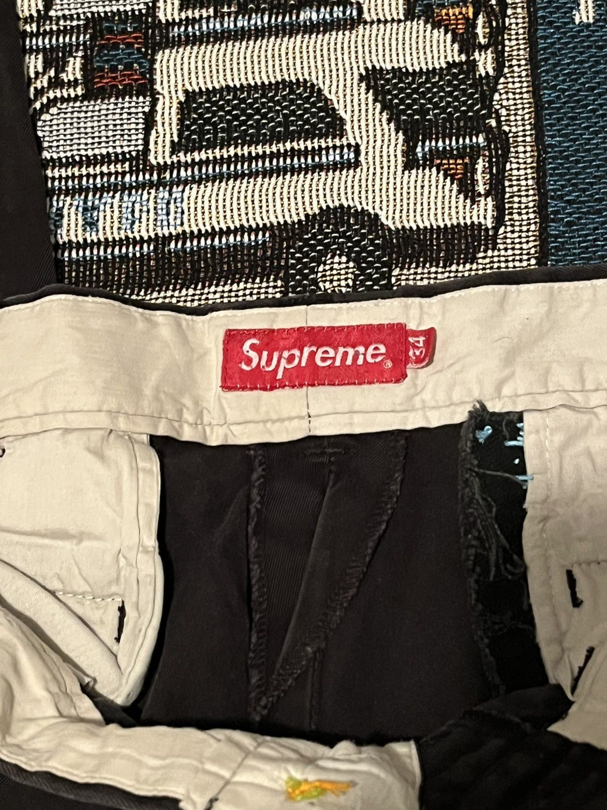 Supreme supreme crown chino pants size 34 Size US 34 / EU 50 - 3 Thumbnail
