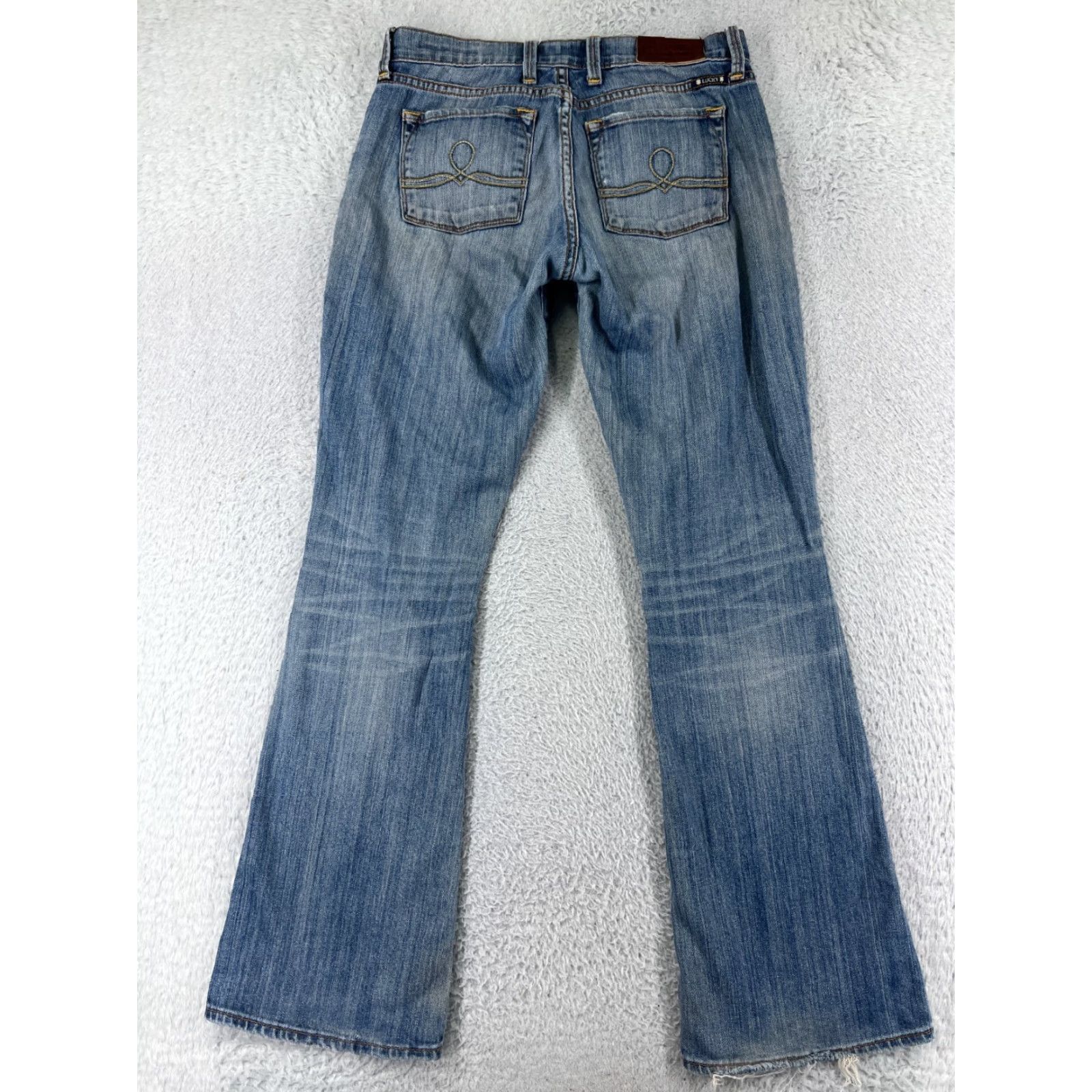 Lucky Brand Lucky Brand Jeans Women’s 4 Blue Denim Straight 5-Pocket Stretch Inseam 30in USA Size 27" / US 4 / IT 40 - 2 Thumbnail