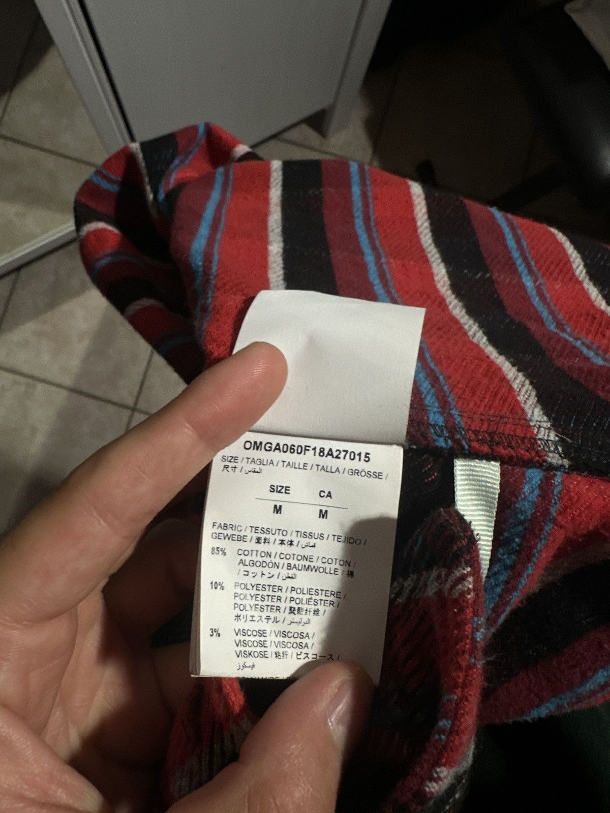 Off-White OFF-WHITE Flannel Virgil Abloh S/S 2018 Size US M / EU 48-50 / 2 - 7 Thumbnail