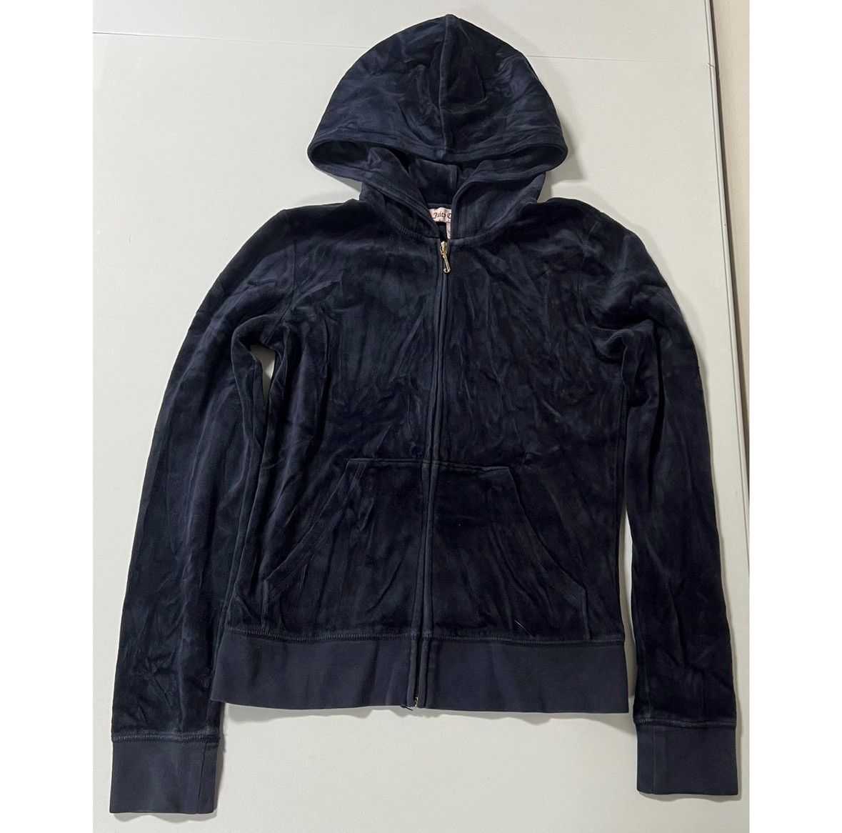 Juicy Couture Juicy Couture Navy Blue Velour Sweatshirt Hoodie Size S 💙✨ Size S / US 4 / IT 40 - 2 Thumbnail