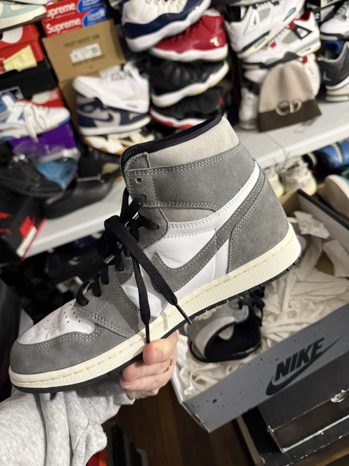 Jordan Brand Jordan retro 1 washed black sz 10 Size US 10 / EU 43 - 3 Thumbnail