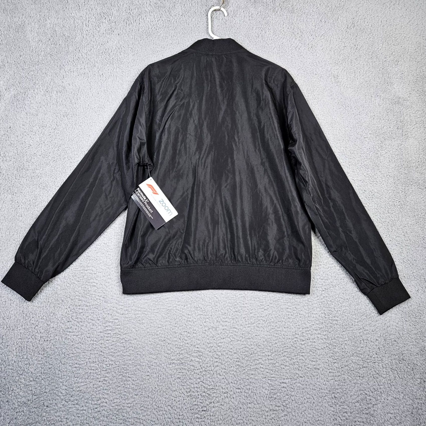 Vintage Zoom F1 Licensed Unisex Adults Full Zip Jacket L Black Solid Polyester Regular Jacket, Outdoor, All Seasons, New Size US L / EU 52-54 / 3 - 2 Thumbnail
