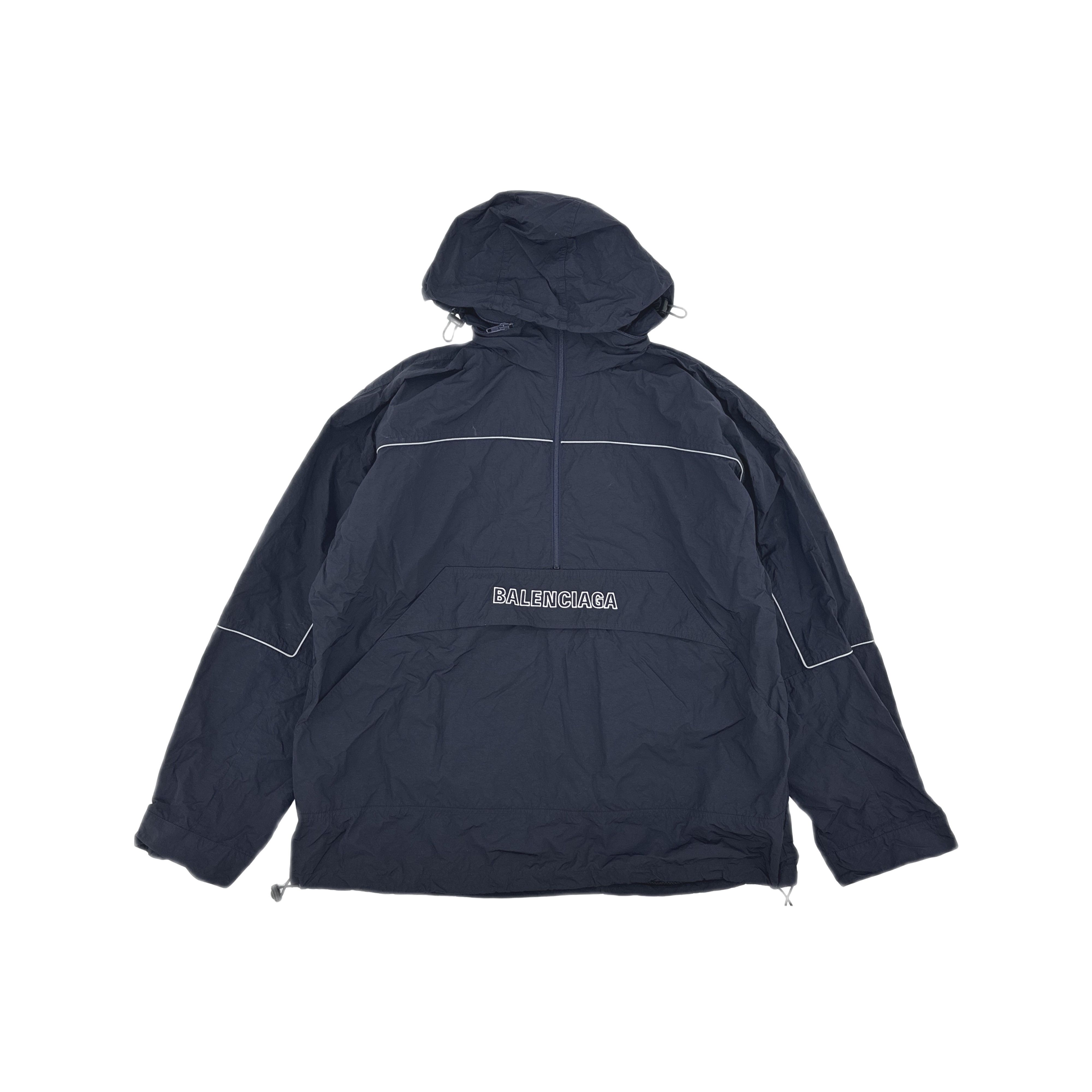 Balenciaga Balenciaga Quarter-Zip Logo Windbreaker 44 Size US S / EU 44-46 / 1 - 1 Thumbnail