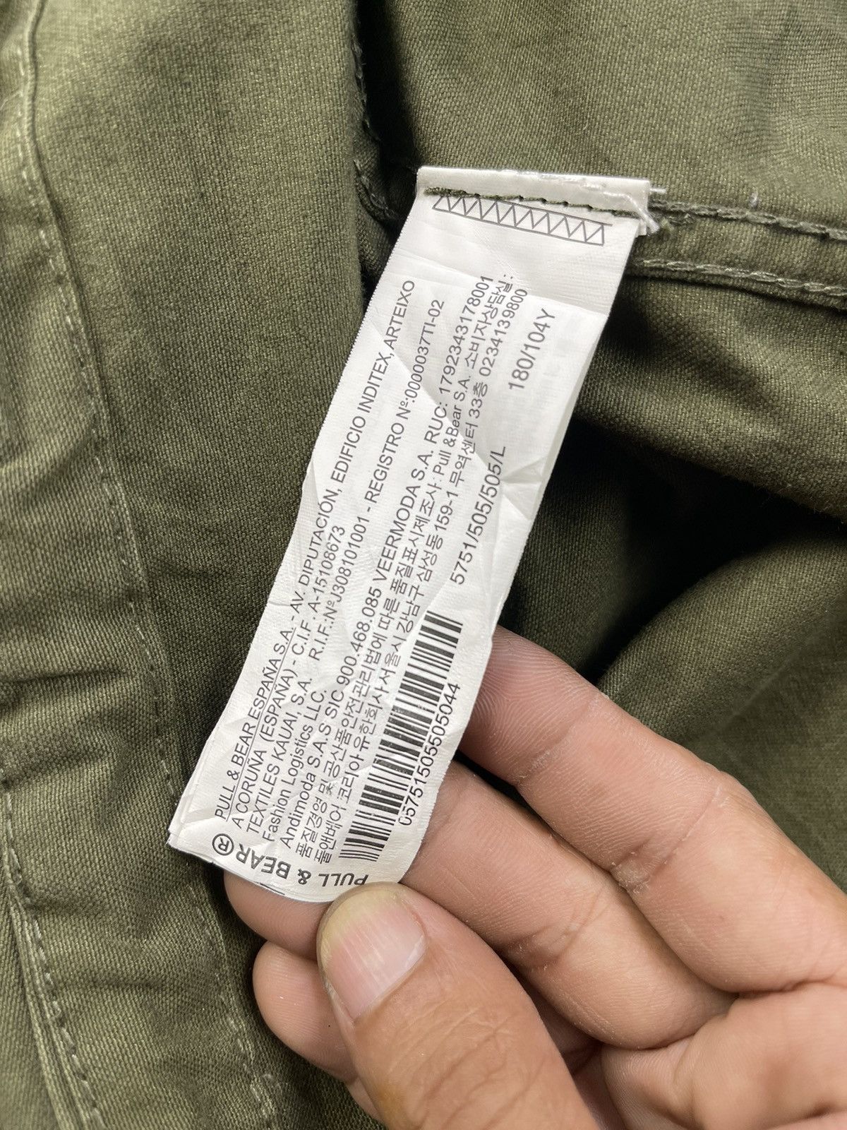 Pull & Bear Pull & Bear West Blue Big Logo Military Type Parka Size US L / EU 52-54 / 3 - 12 Thumbnail