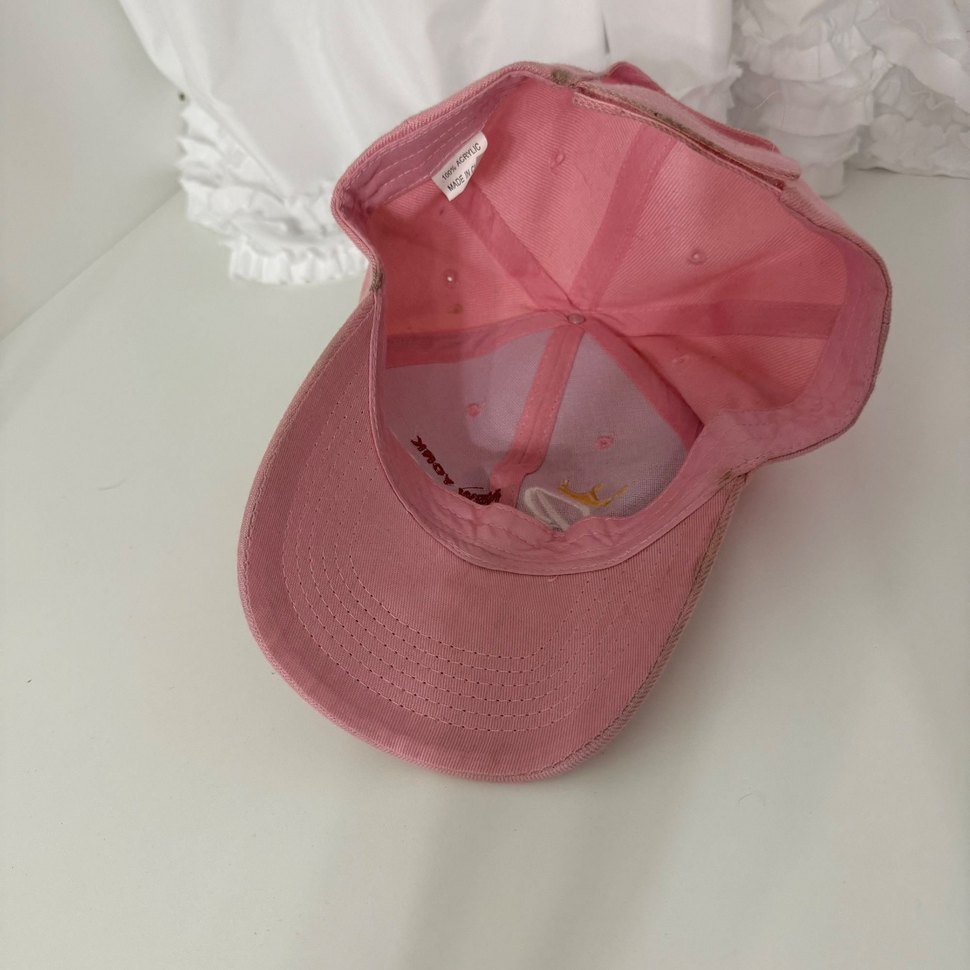 Other Pink New York Princess Baseball Cap Adjustable Velcro Strap Size ONE SIZE - 4 Thumbnail