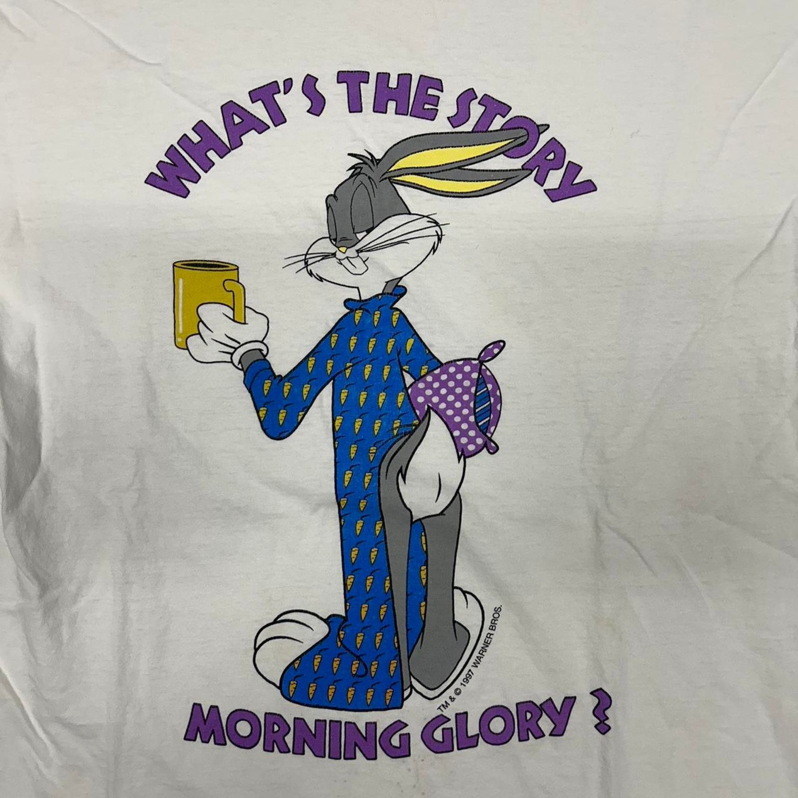 Other VTG Looney Tunes Bugs Bunny Morning Glory sleep shirt tee Size ONE SIZE - 2 Thumbnail