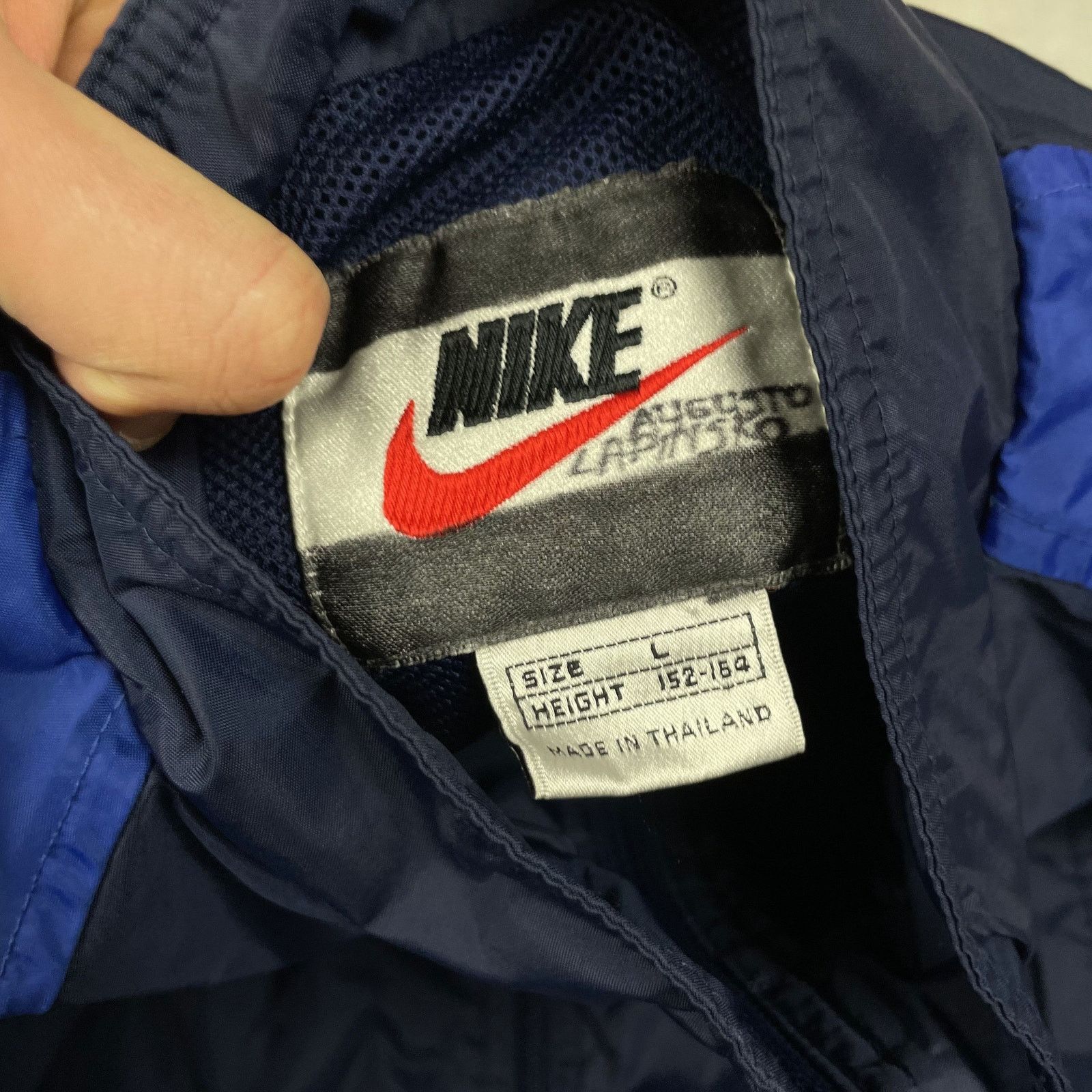 Nike × Vintage Vintage Nike Men's Navy Blue Rangers F.C. Training Jacket Size US S / EU 44-46 / 1 - 8 Thumbnail