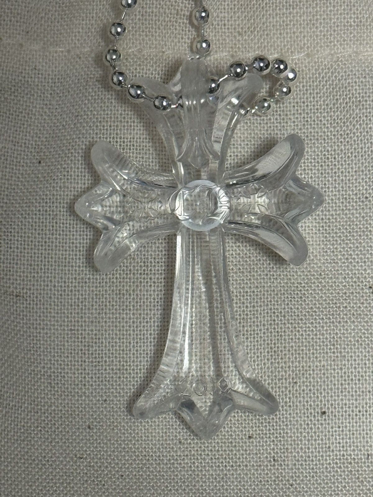 Chrome Hearts Chrome Hearts Silichrome clear cross pendant Size ONE SIZE - 3 Thumbnail