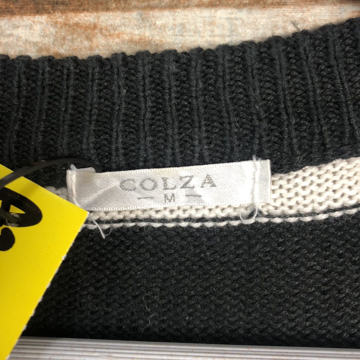 Japanese Brand × Solid and Striped Colza Stripe Black prison ripped Cardigan Knitwear #A2042 Size M / US 6-8 / IT 42-44 - 13 Thumbnail
