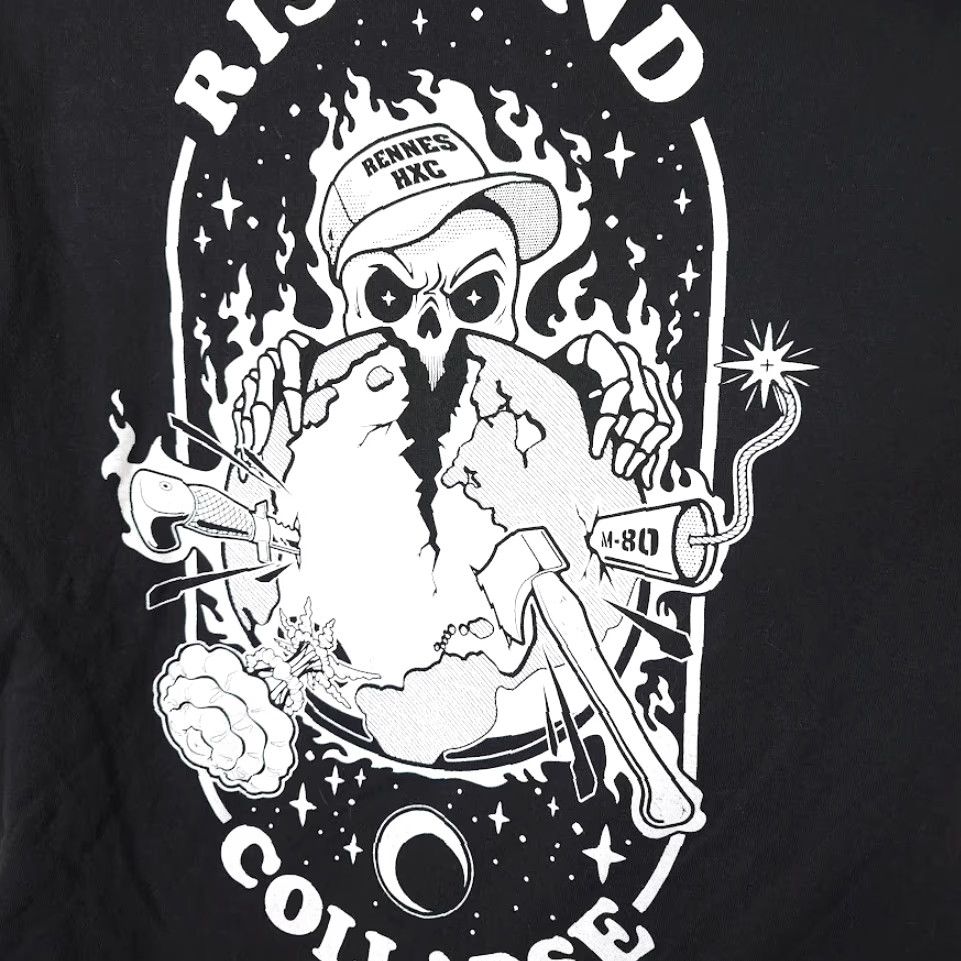 Comfort Colors Poisoned Gift T Shirt Mens Large Black Rise And Collapse Hardcore Band Size US L / EU 52-54 / 3 - 5 Thumbnail