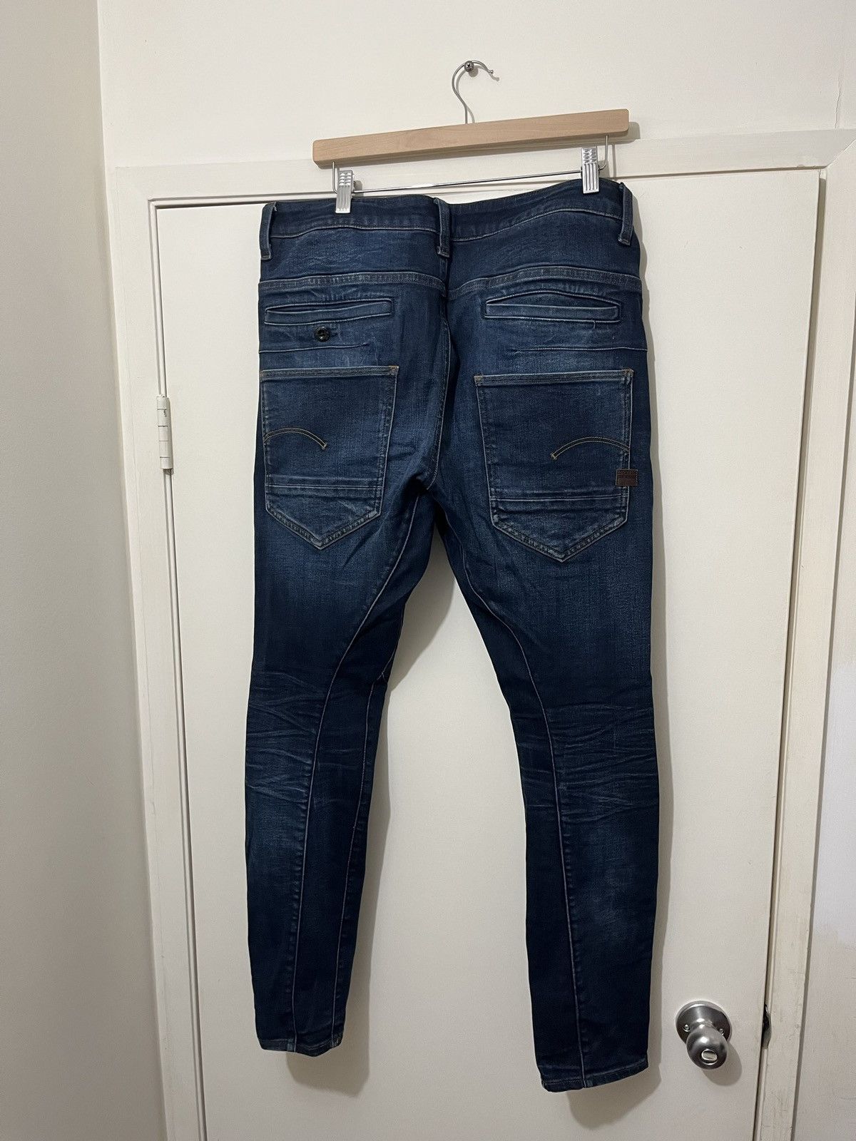 G-Star G-Star RAW D-Staq Zip Slim Darkwash Denim Size 34x32 Size US 34 / EU 50 - 5 Thumbnail