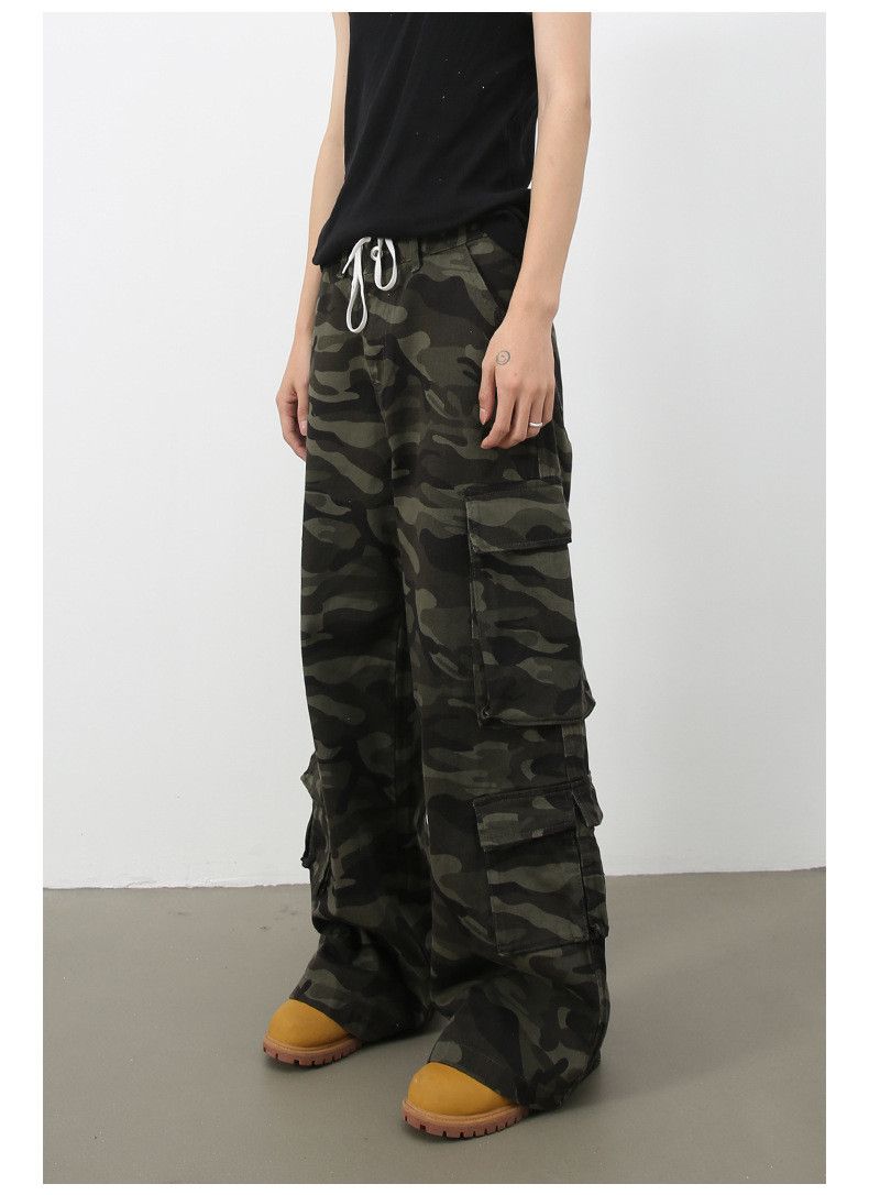 Japanese Brand American retro camouflage cargo straight wide-leg jeans Size US 34 / EU 50 - 5 Thumbnail
