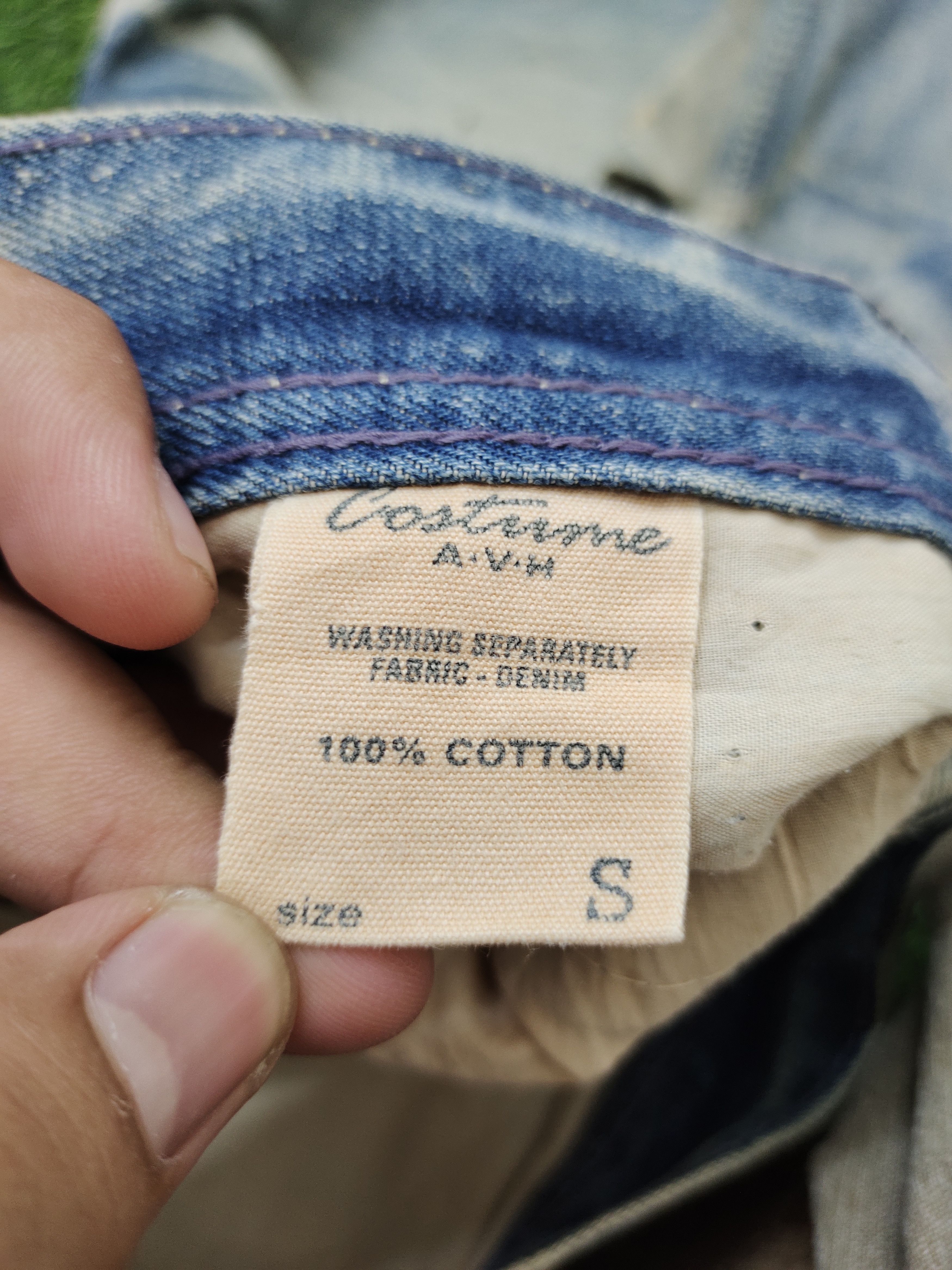 GOSTAR DE FUGA Japanese Brand A.V.H Custome Clawmark Distress Faded Jeans Size US 32 / EU 48 - 18 Thumbnail
