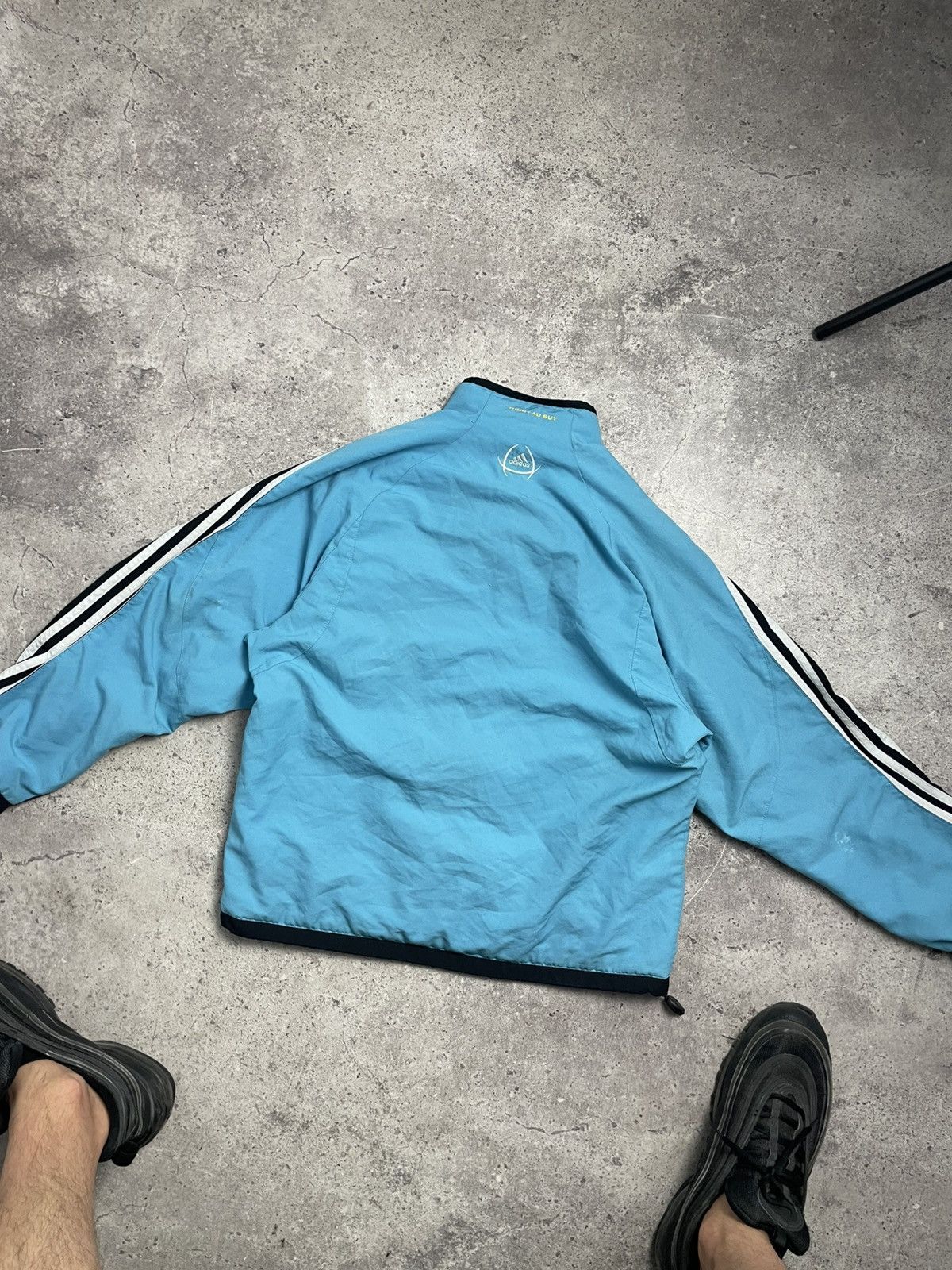 Adidas Vintage Adidas Marseille Nylon Olympic Jacket Y2K Size US S / EU 44-46 / 1 - 6 Thumbnail