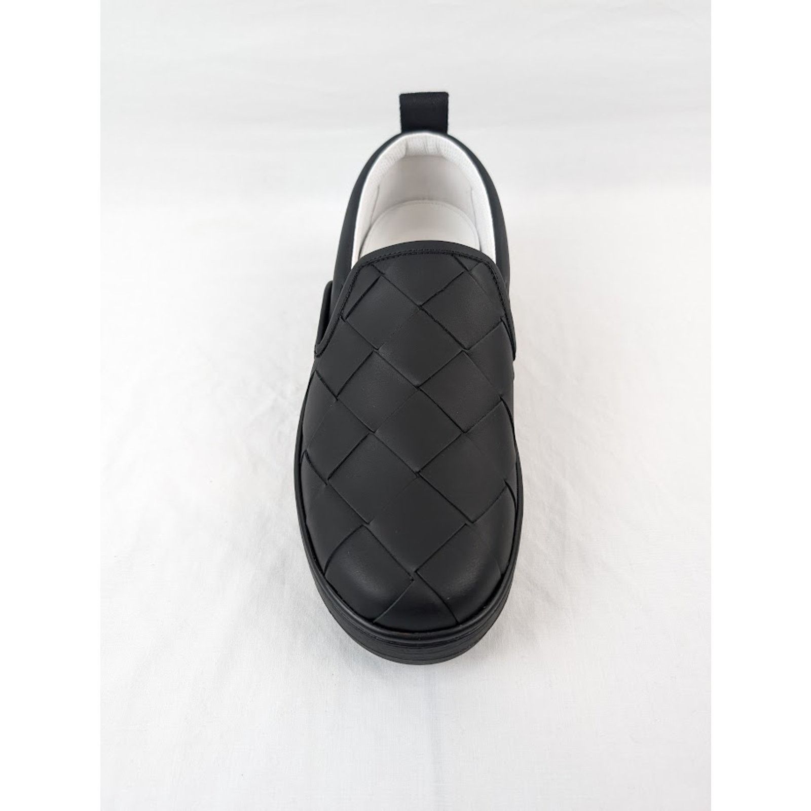 Bottega Veneta o1rshd1 Bolt Calf Intrecciato Sneakers in Nero Size US 7.5 / EU 40-41 - 5 Thumbnail