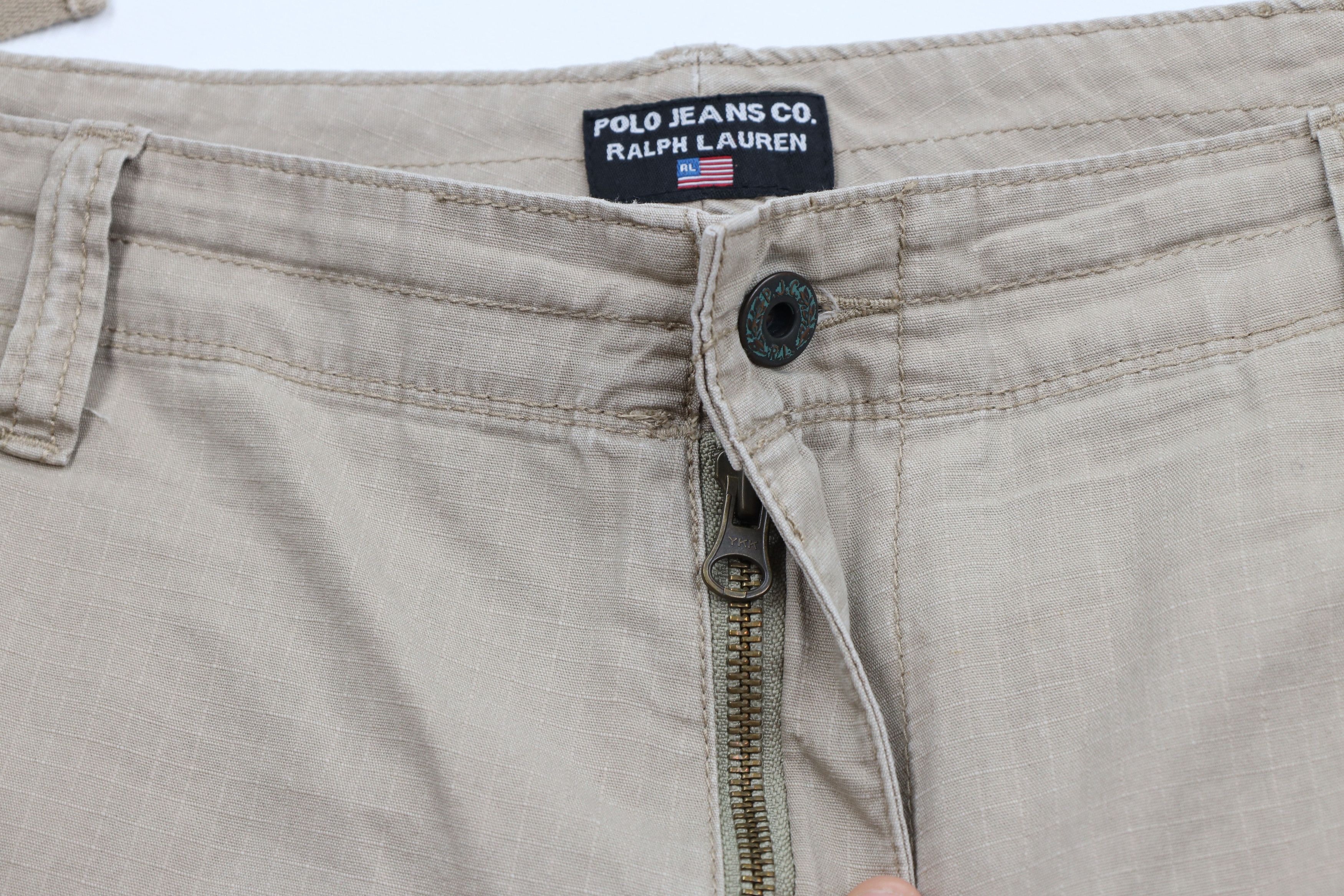 Ralph Lauren × Vintage Vintage 90s Ralph Lauren Surplus Ripstop Cargo Shorts Size US 38 / EU 54 - 6 Thumbnail