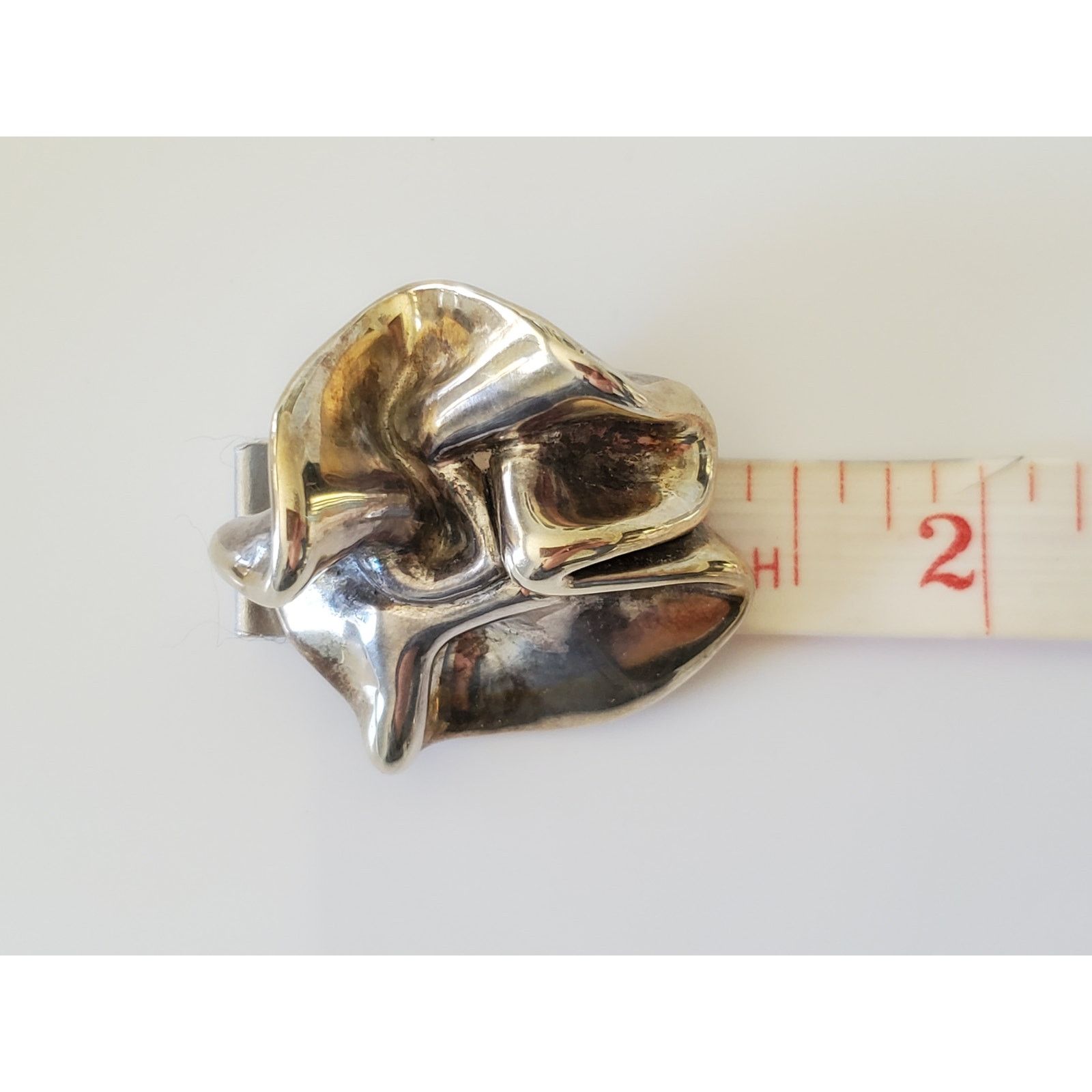 Other Vintage Sterling SIlver Abstract Earings Size ONE SIZE - 6 Thumbnail
