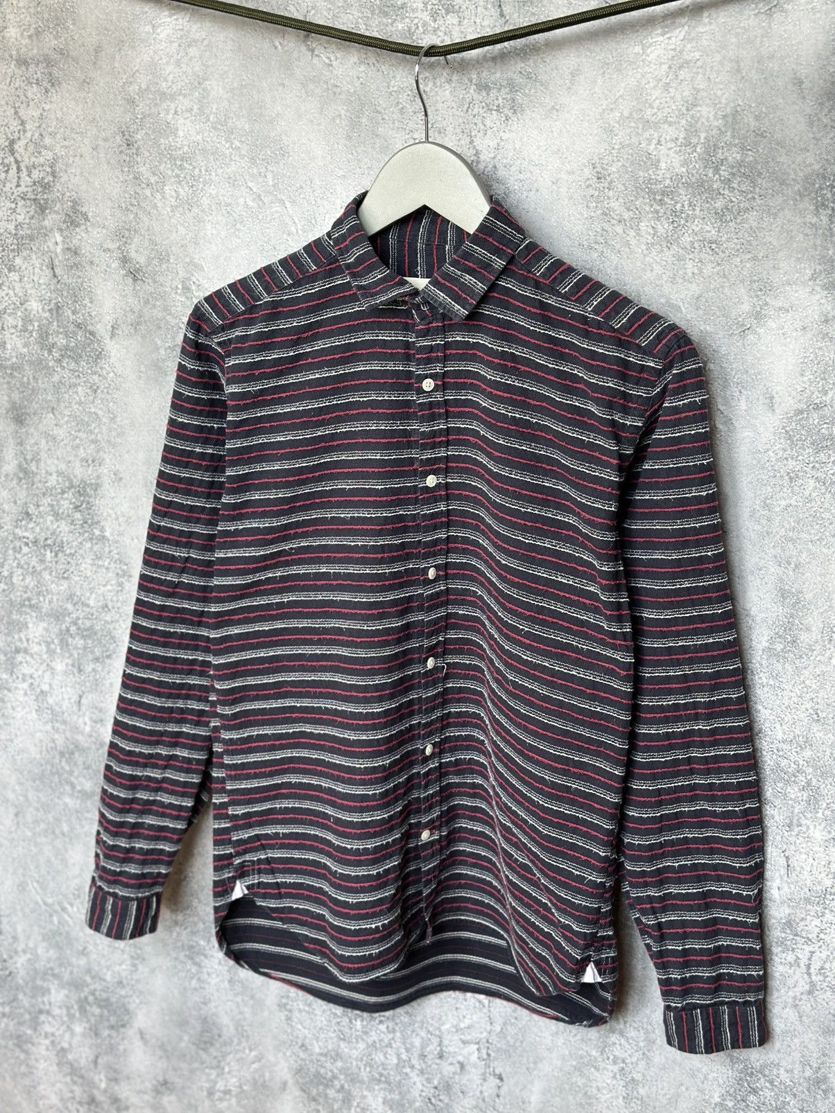 Oliver Spencer Oliver Spencer Boho Lagenlook Striped Button-Up Shirt Size US M / EU 48-50 / 2 - 1 Thumbnail