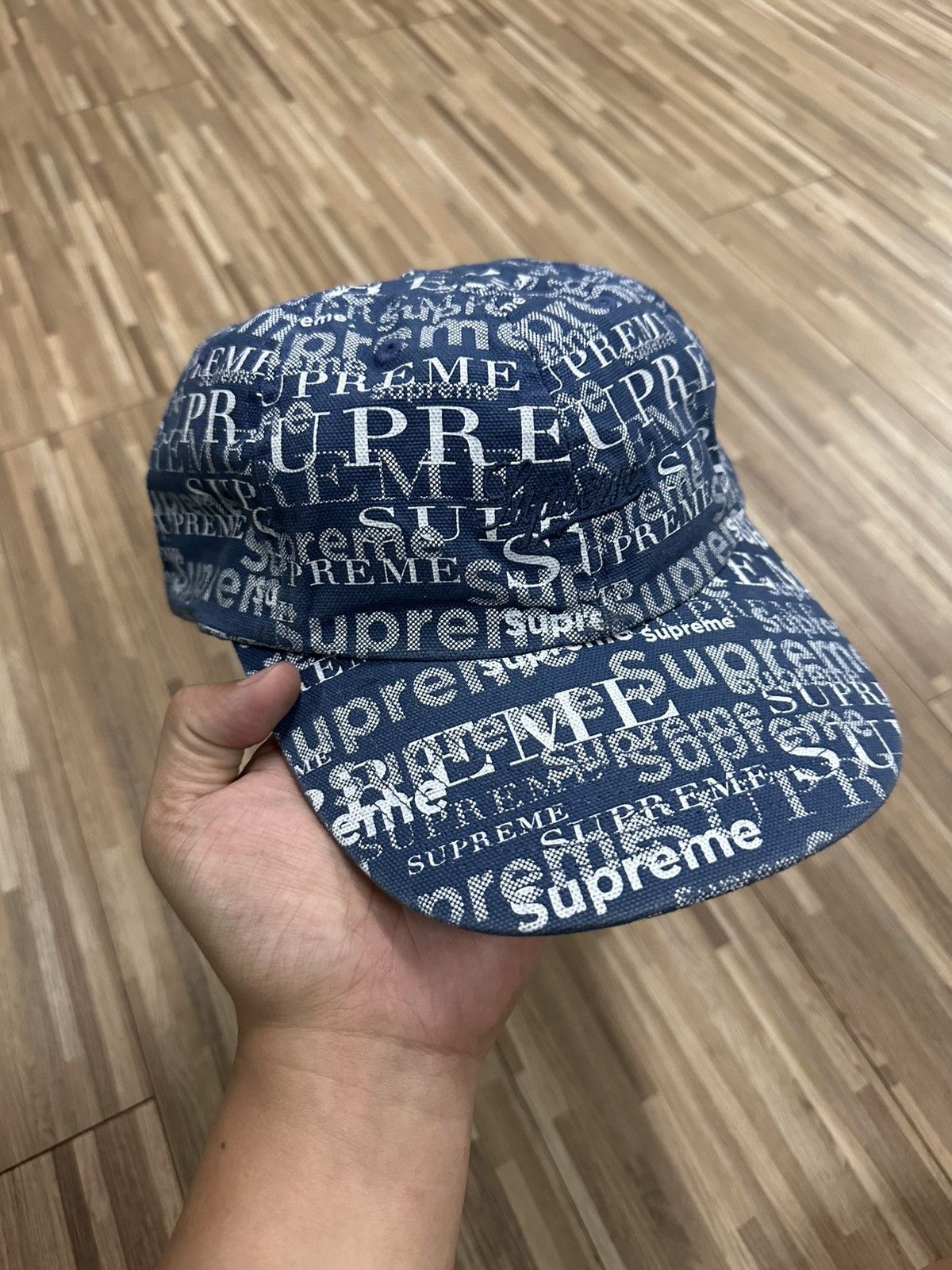 Supreme Supreme Denim 6 Panel Adjustable Hat Size ONE SIZE - 4 Thumbnail