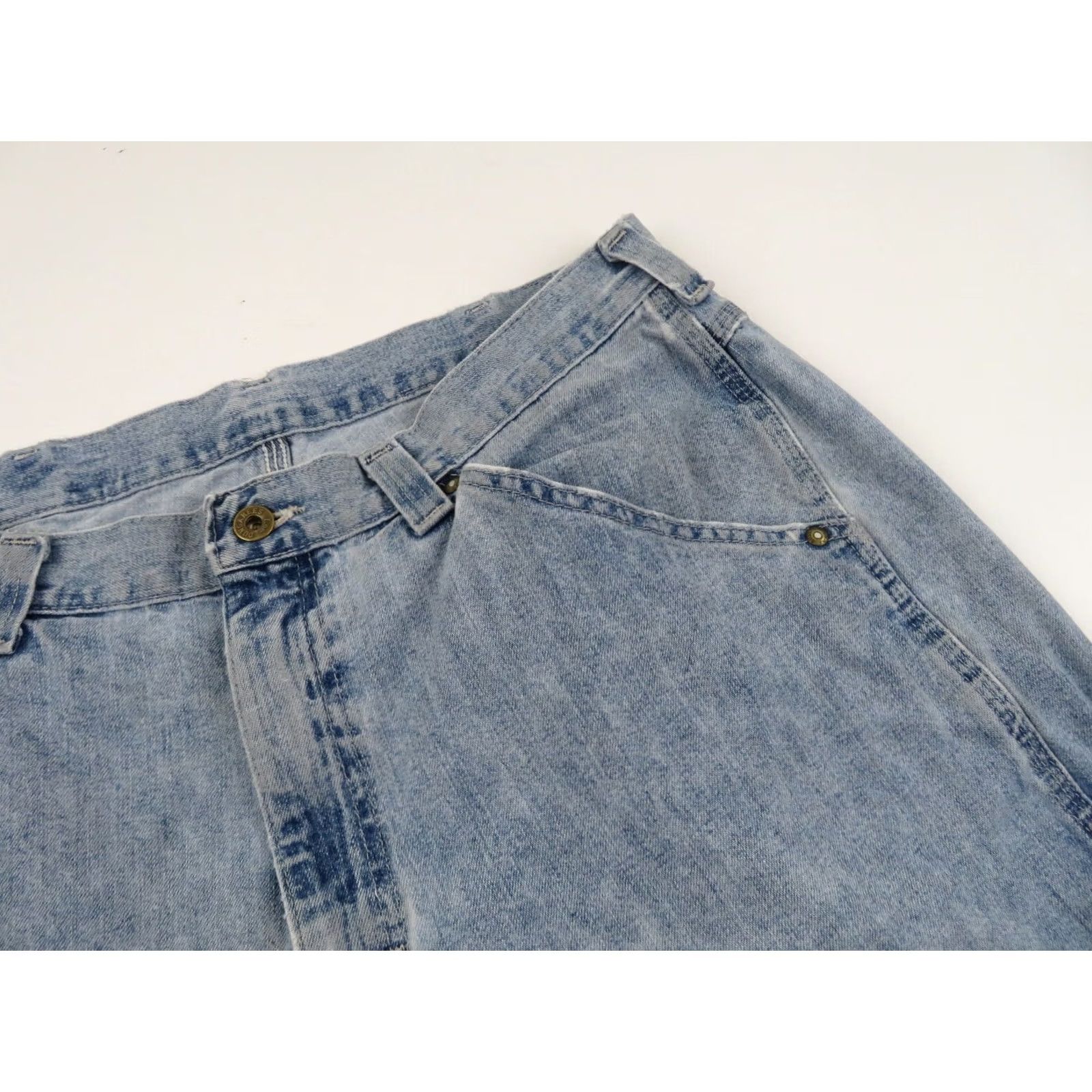 Lee VINTAGE Lee carpenter jeans 35x33 blue light wash 5-pocket denim workwear jeans Mens 70s 80s 90s Y2K baggy distressed wear-tested ready to wear Size US 35 - 6 Thumbnail